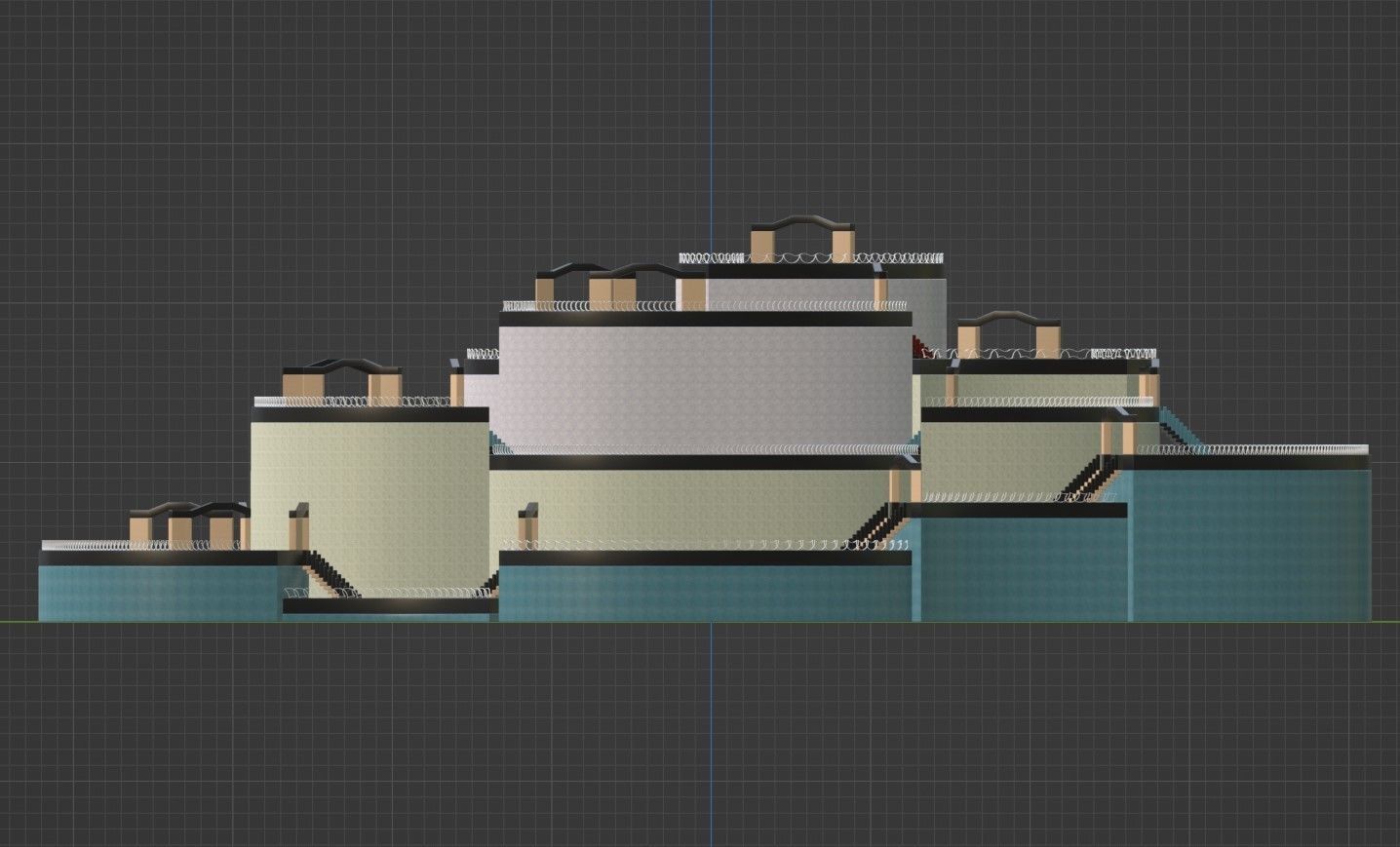 Game Level Low-poly 3D model_21