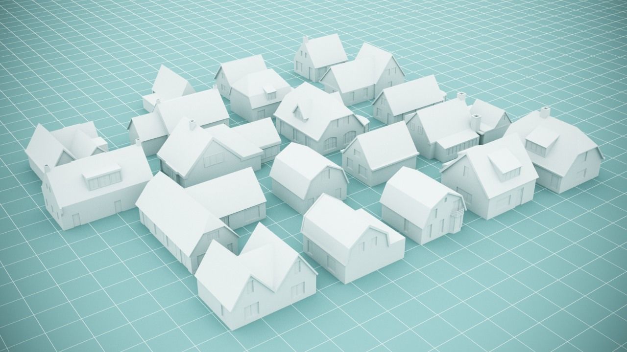 Village houses pack for 3d print 3D print model_2