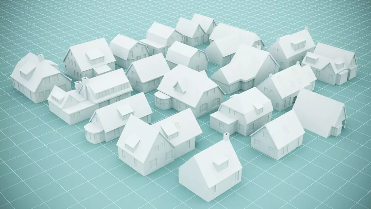 Village houses pack for 3d print 3D print model_0