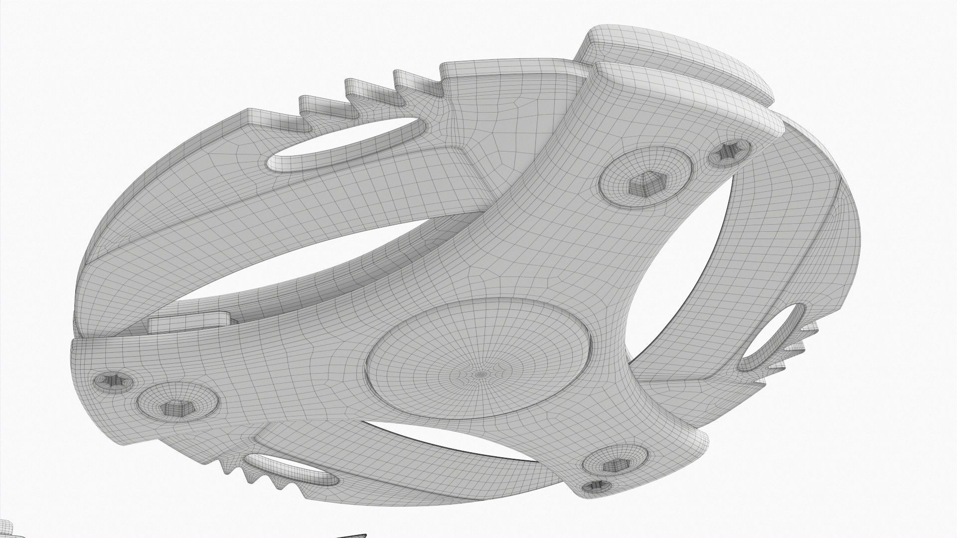 Shinobu ninja shuriken circular dagger 3D model_8