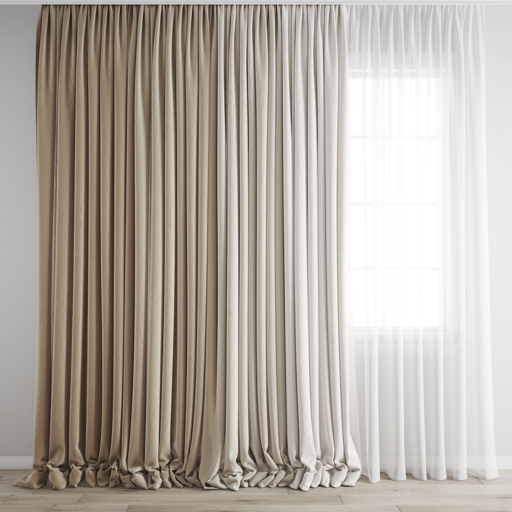 Curtain 242 3D model_2