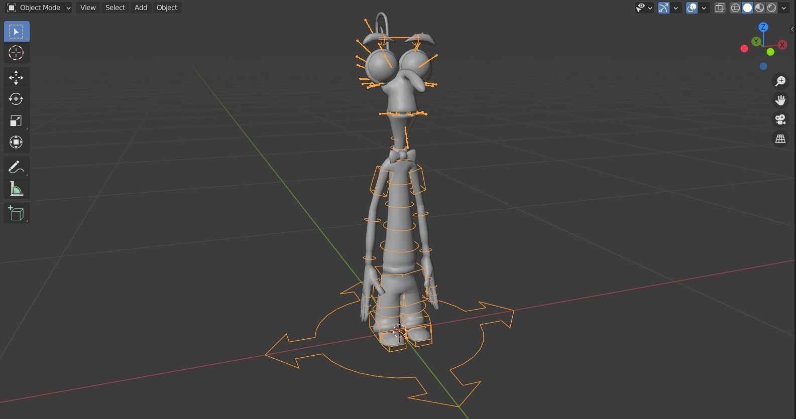 Inside Out - Fear rigged Low-poly 3D model_3