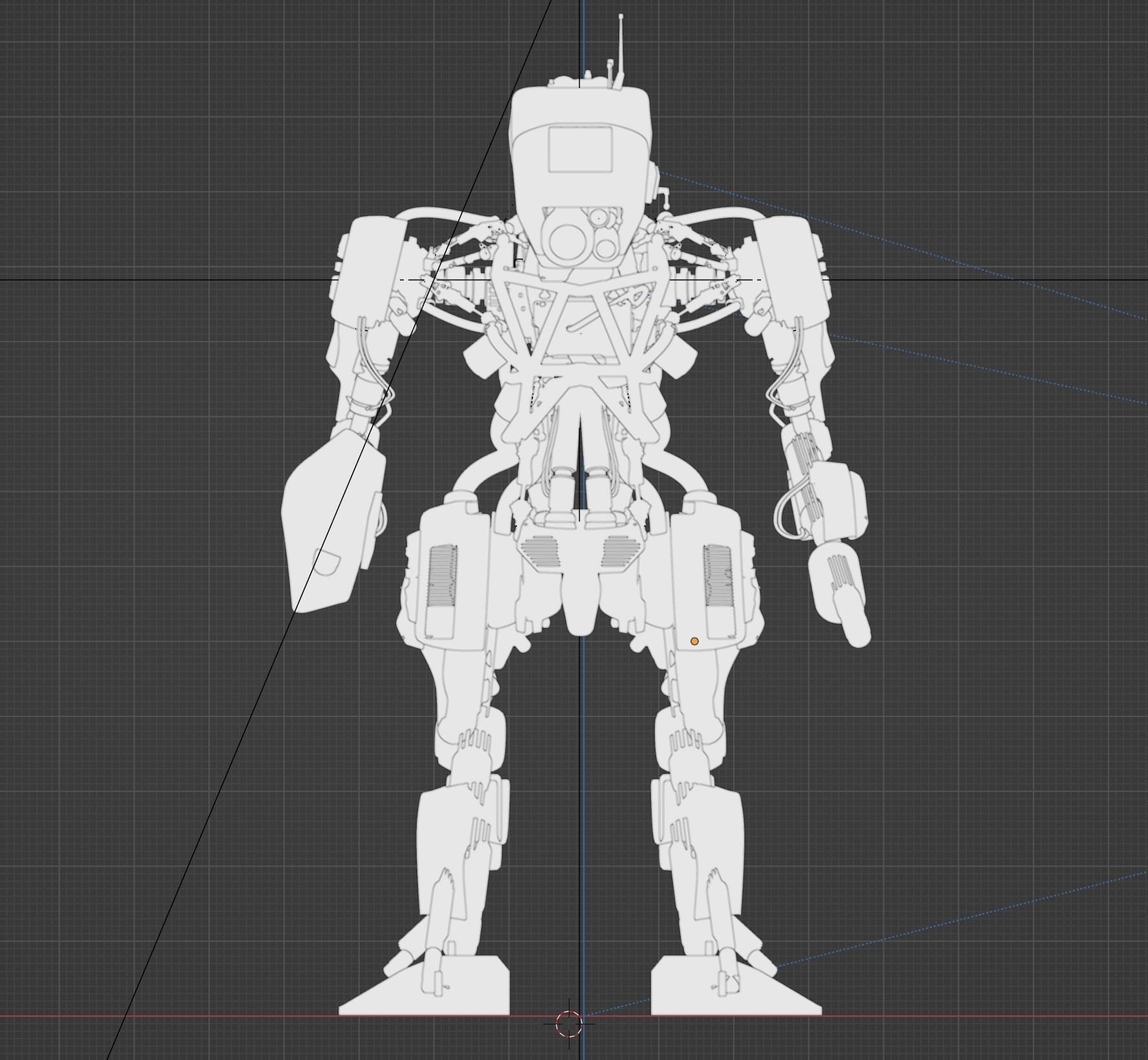Scifi Robot 3D model_28