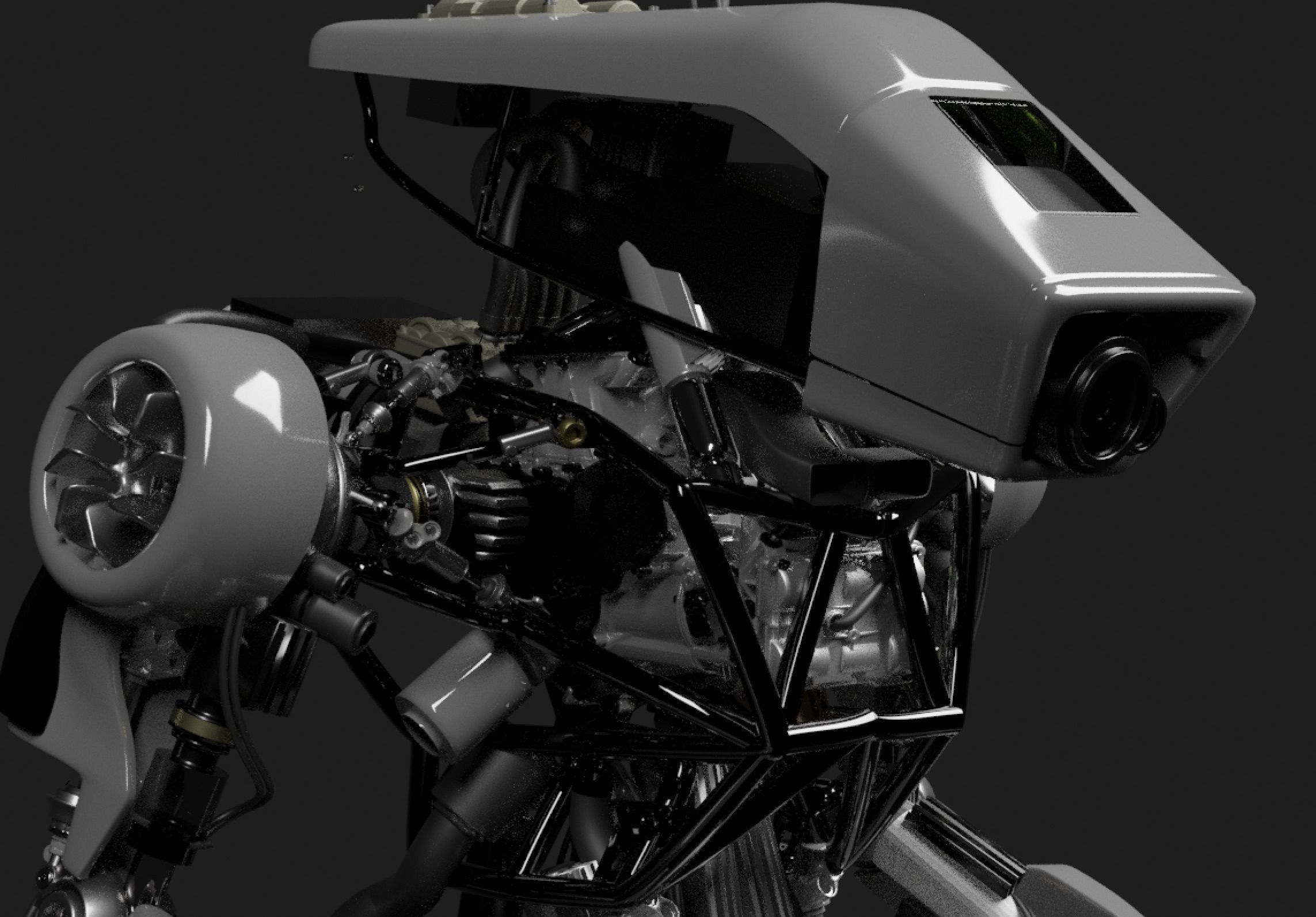 Scifi Robot 3D model_6