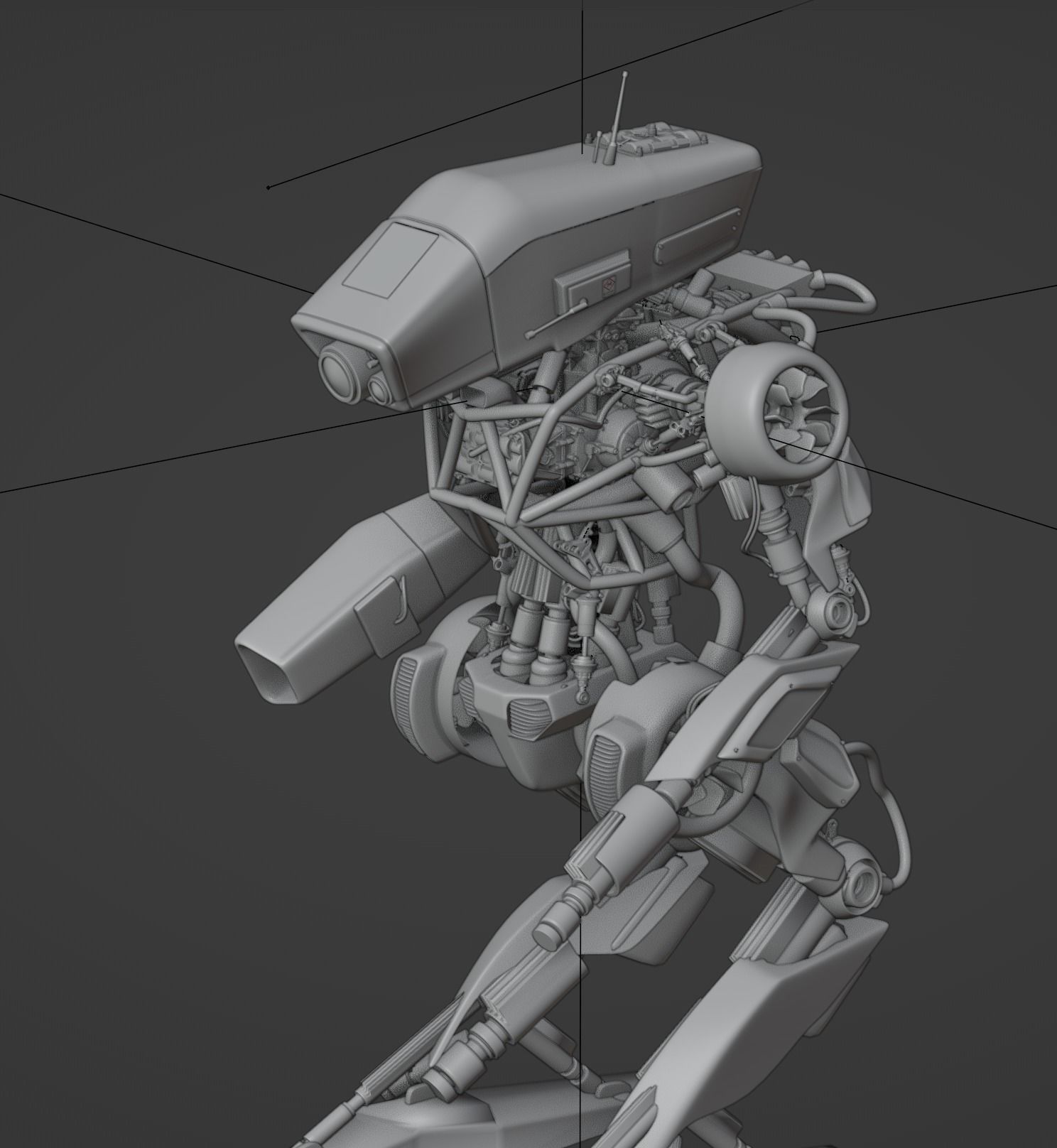 Scifi Robot 3D model_27