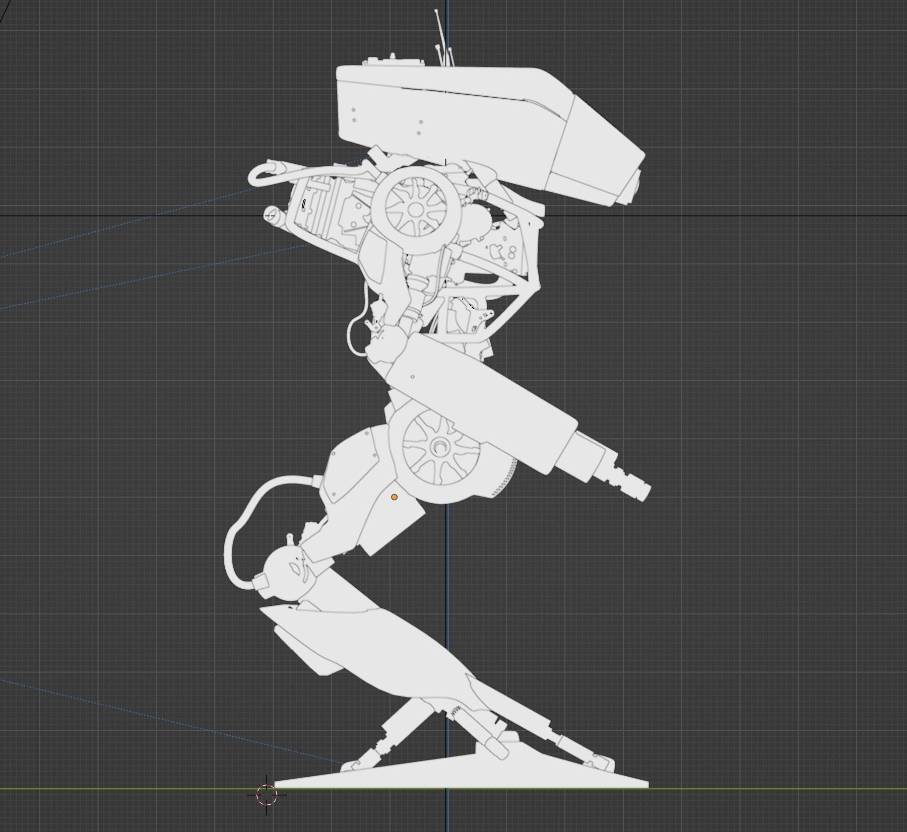 Scifi Robot 3D model_26