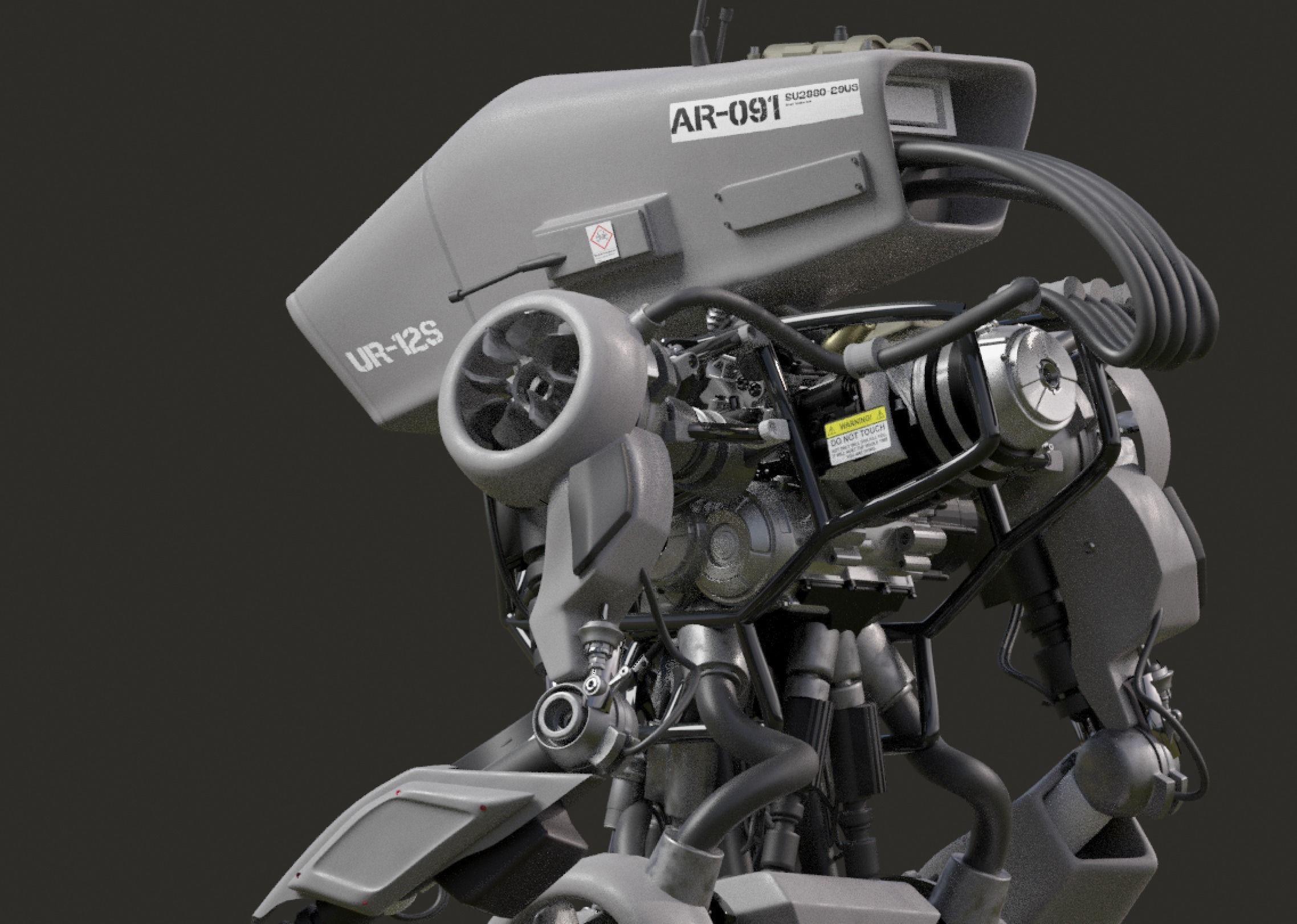 Scifi Robot 3D model_16