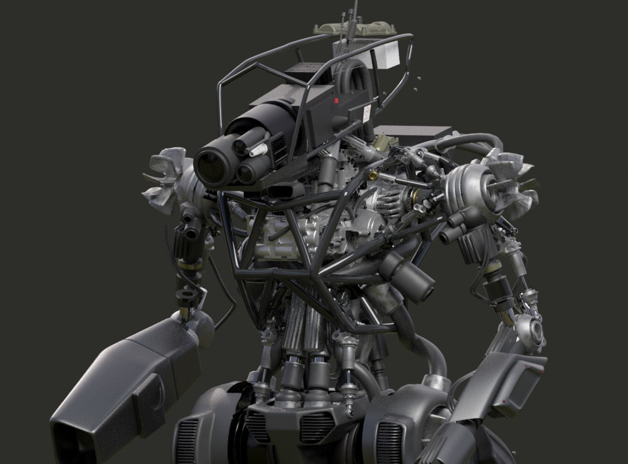 Scifi Robot 3D model_15