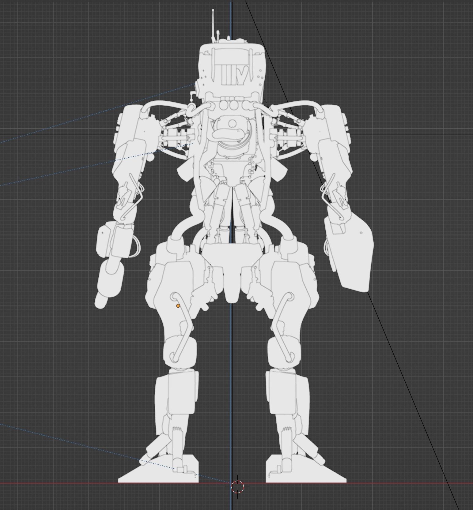 Scifi Robot 3D model_29