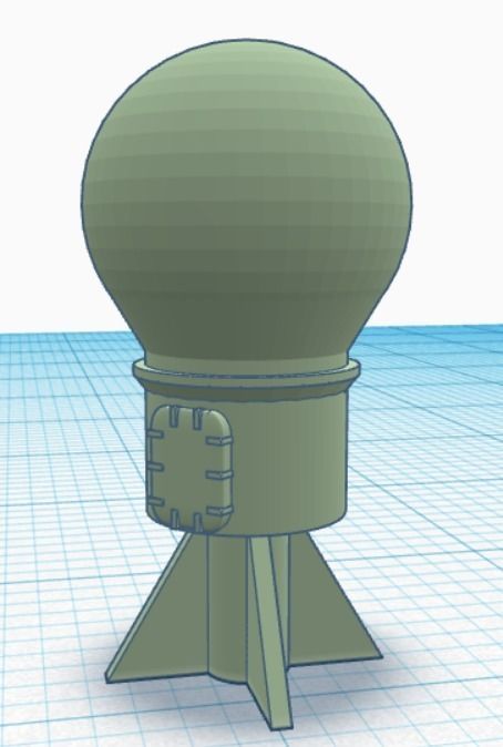 CVN-65 USS Enterprise Island Radar Set and Deck Satcom 3D print model_3