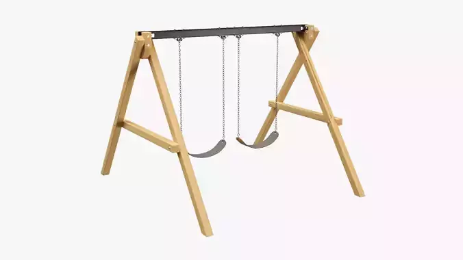 Playground outdoor swing set 01