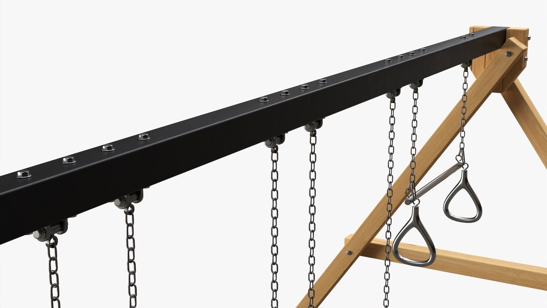 Playground outdoor swing set 02 3D model_5