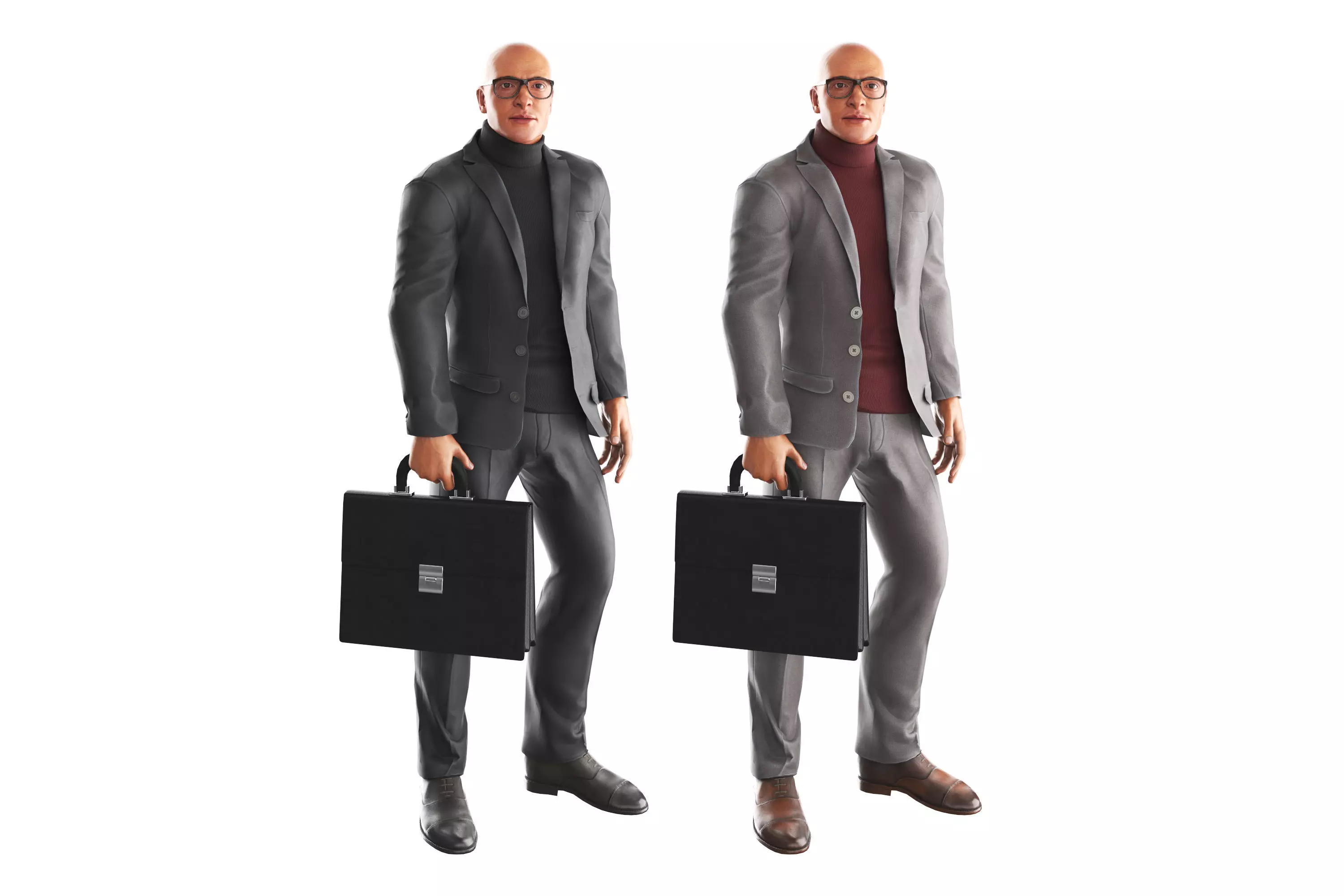 Richard Briefcase Low-poly 3D model
