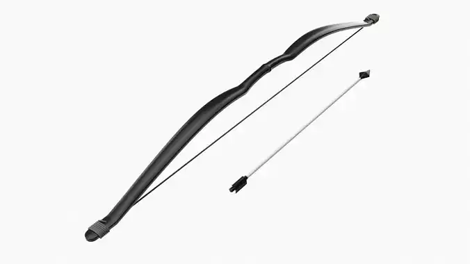 Bow with arrow plastic  3D model