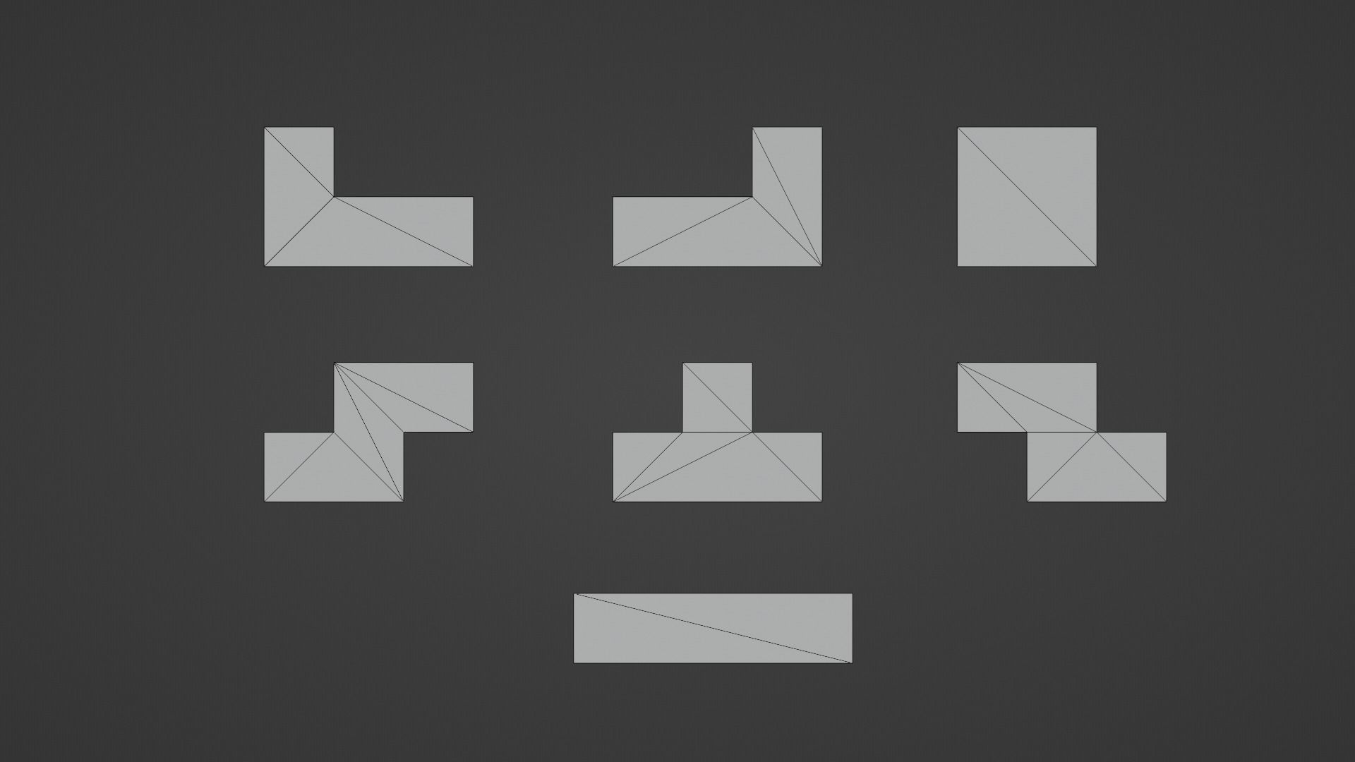 Voxel Tetris Block Low-poly 3D model_11