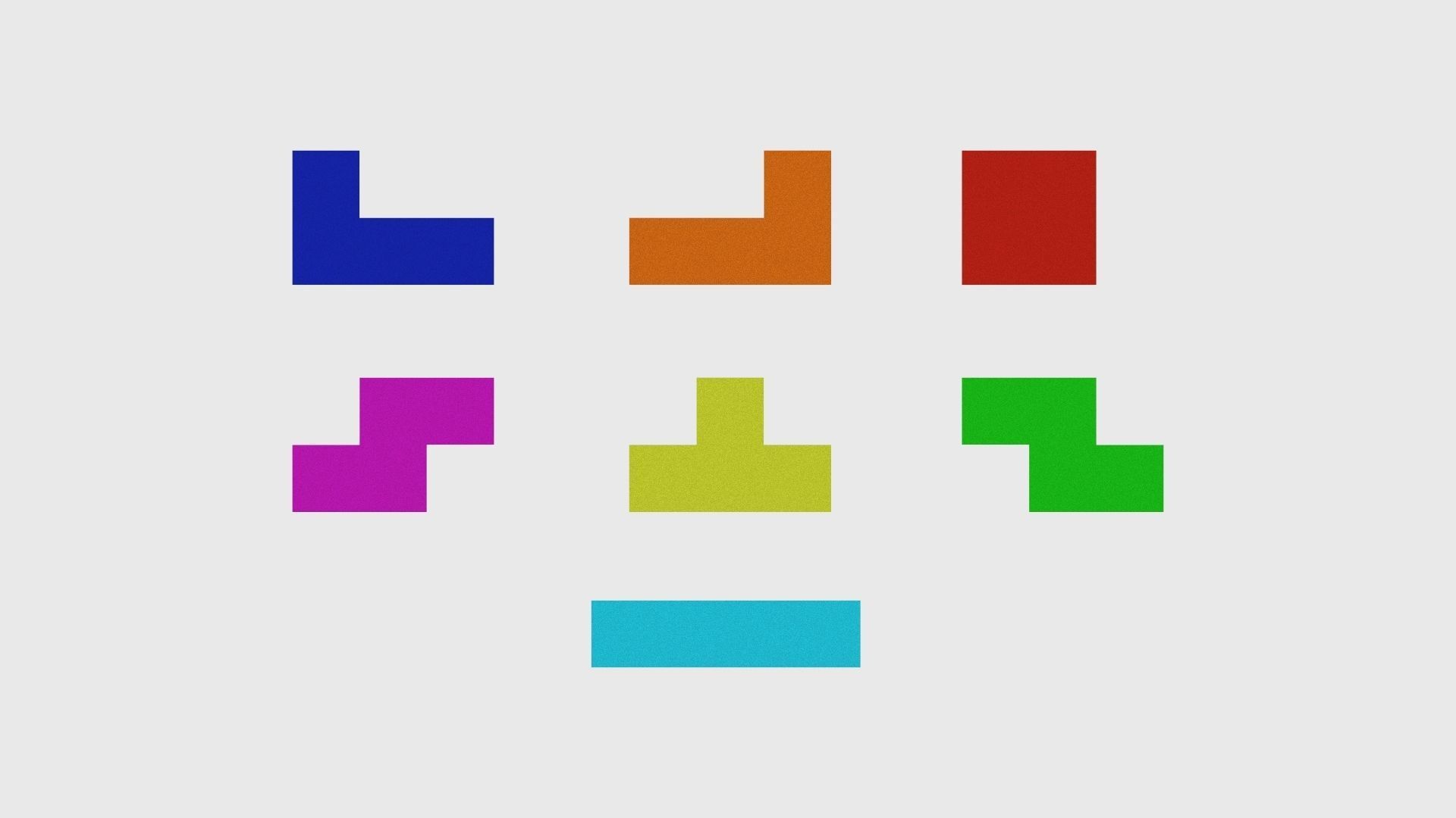 Voxel Tetris Block Low-poly 3D model_7