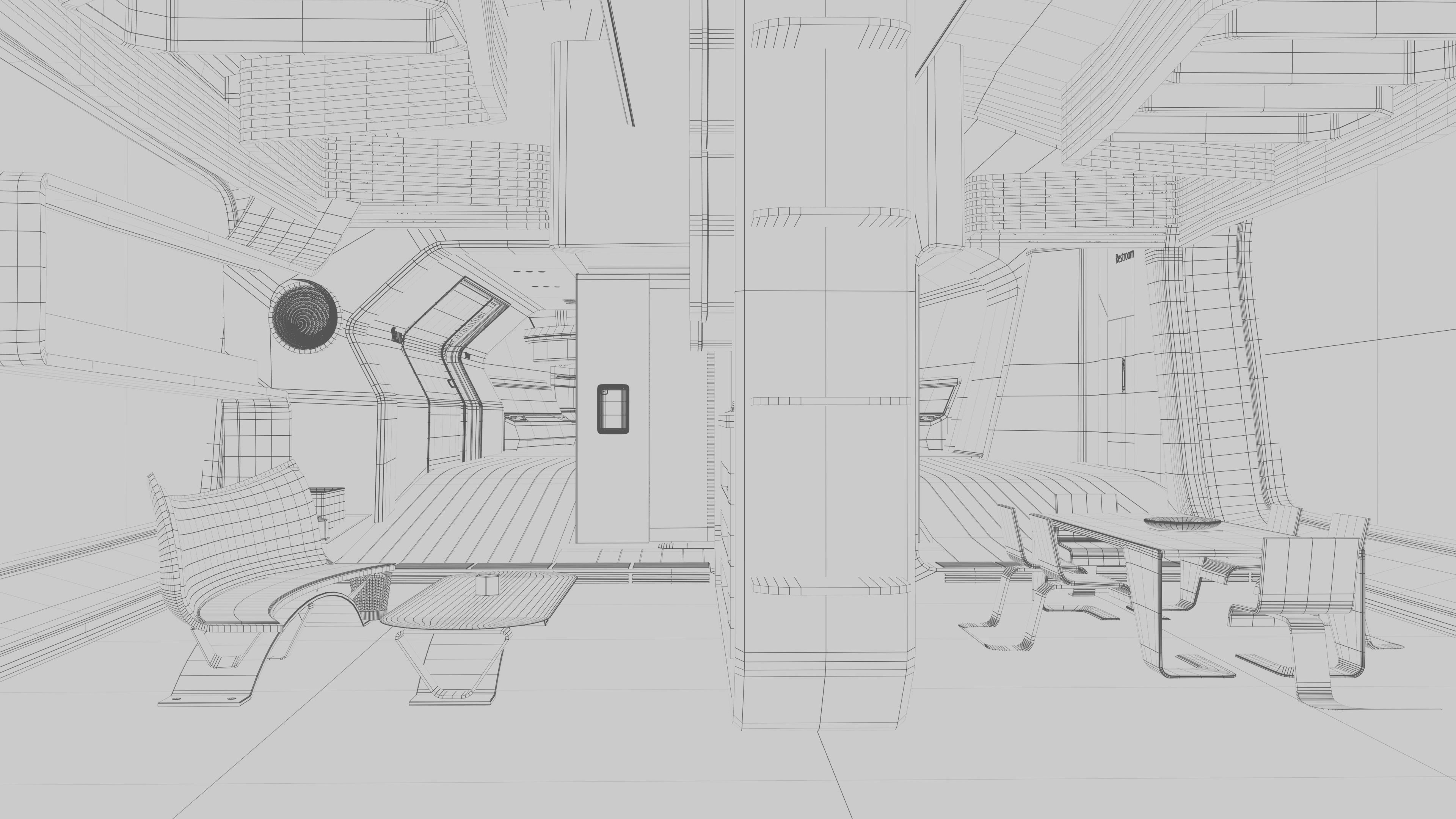 Centurian Spaceship Low-poly 3D model_15