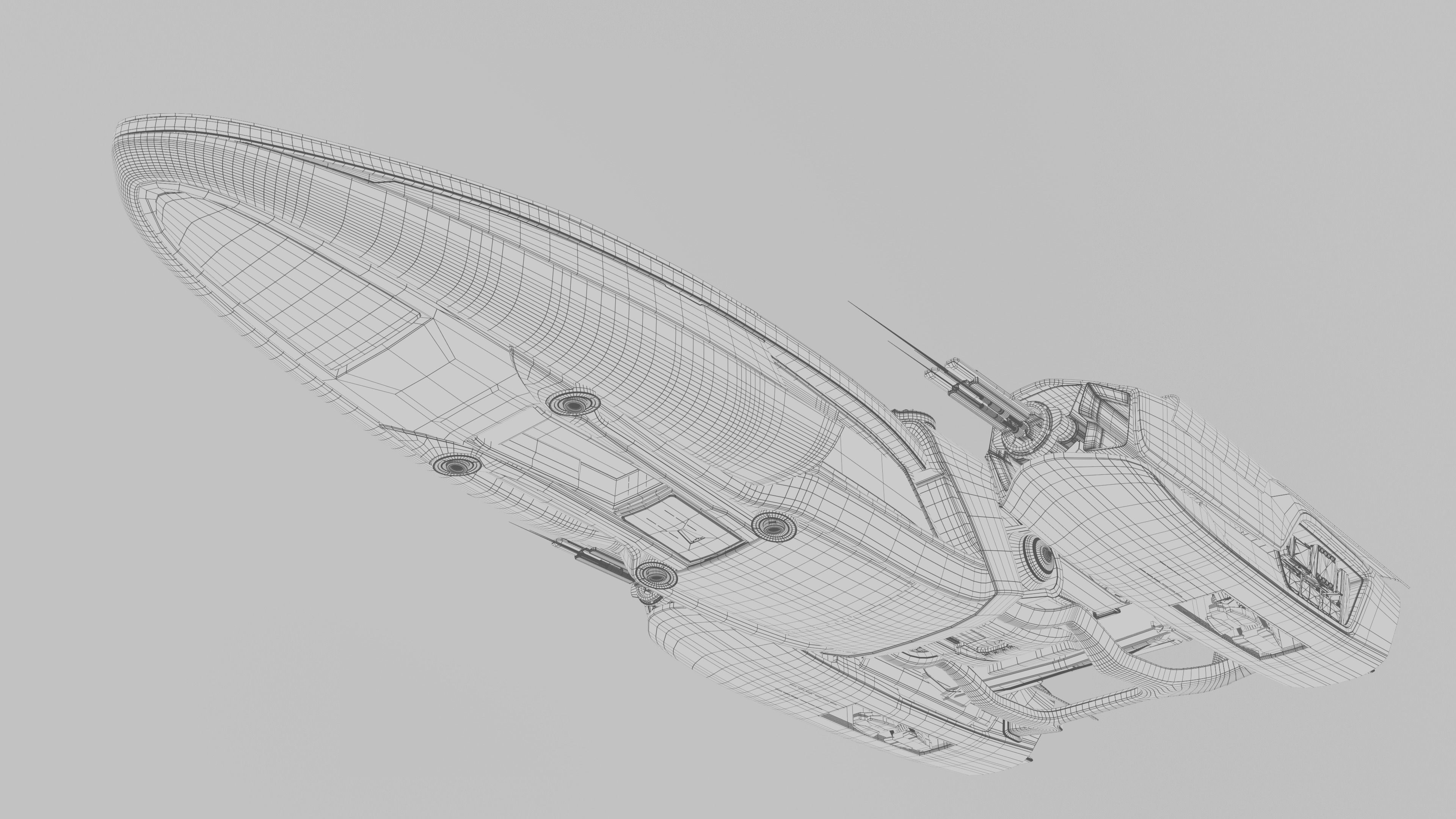 Centurian Spaceship Low-poly 3D model_20