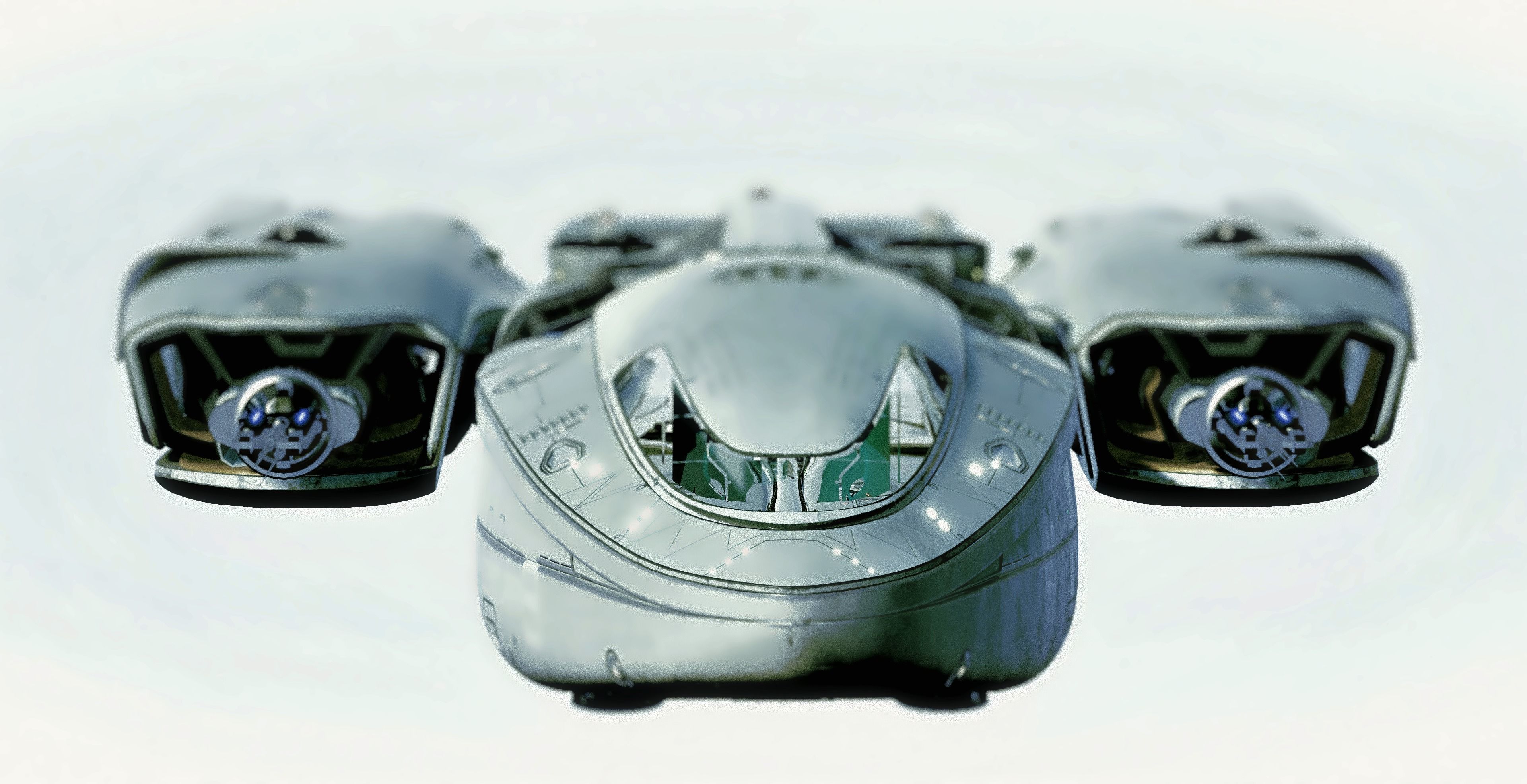 Centurian Spaceship Low-poly 3D model_3