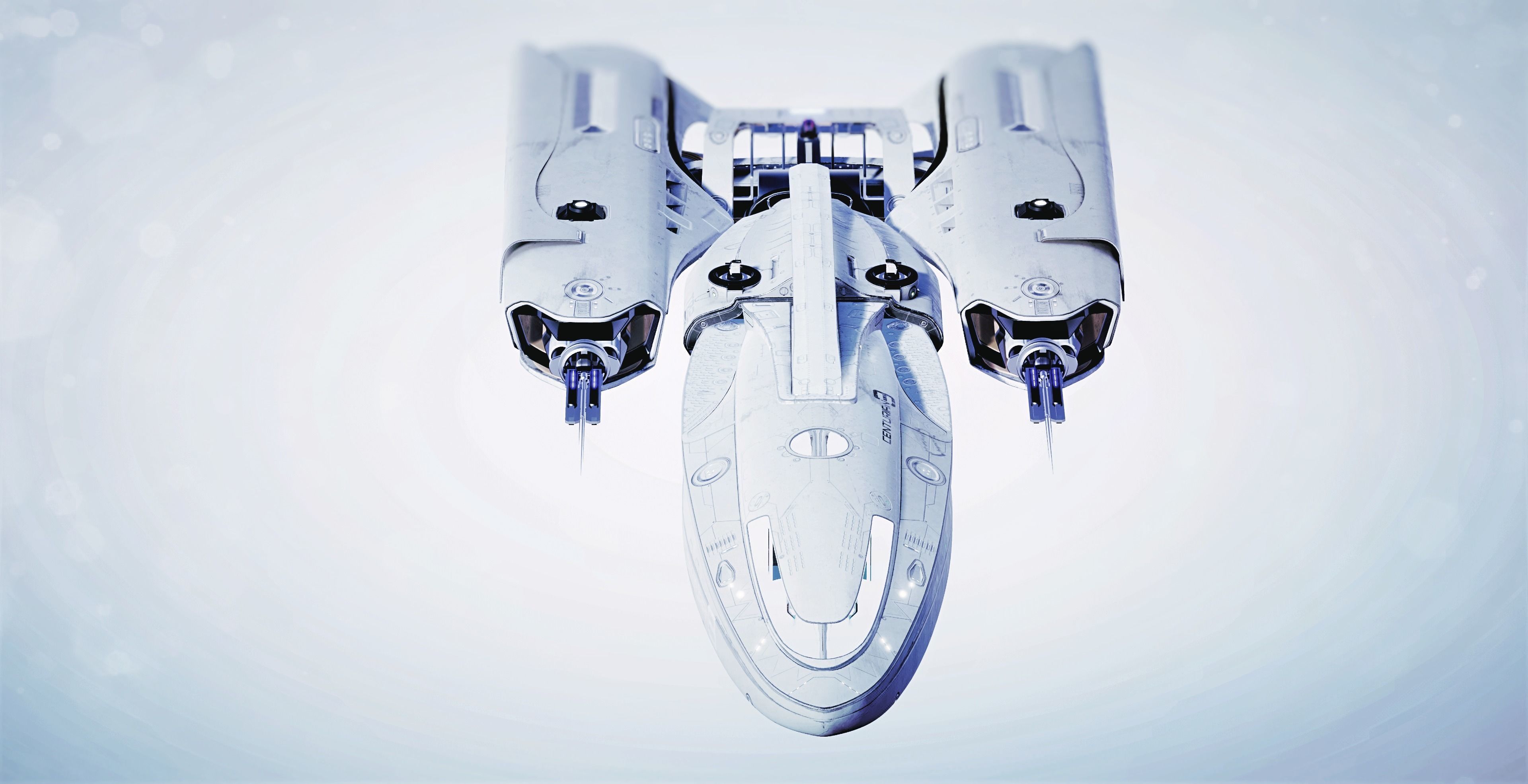 Centurian Spaceship Low-poly 3D model_7