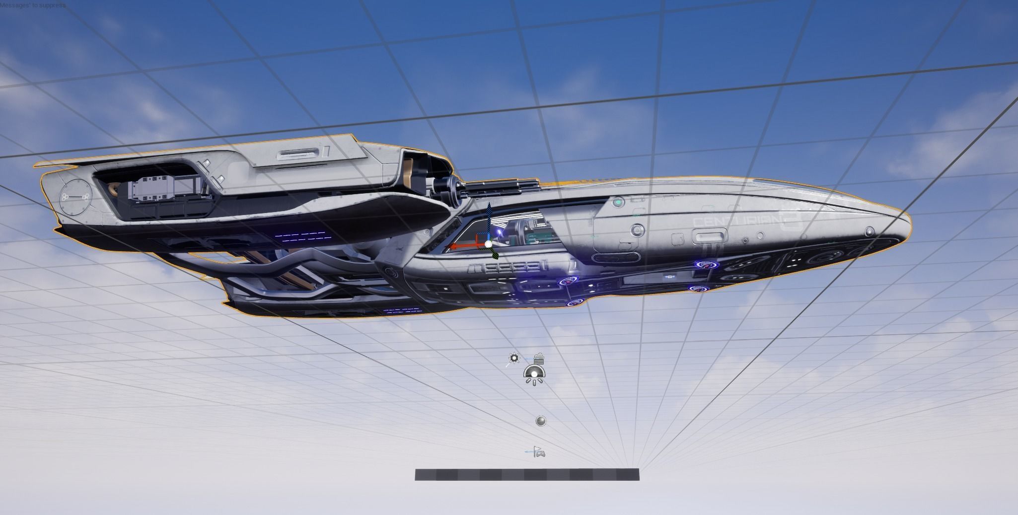 Centurian Spaceship Low-poly 3D model_21