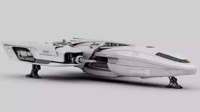 Centurian Spaceship Low-poly 3D model