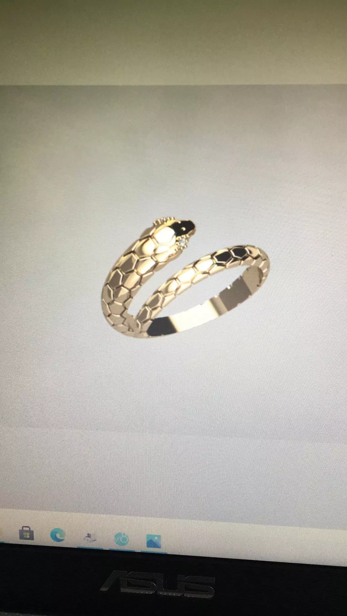 snake ring 3D model_0