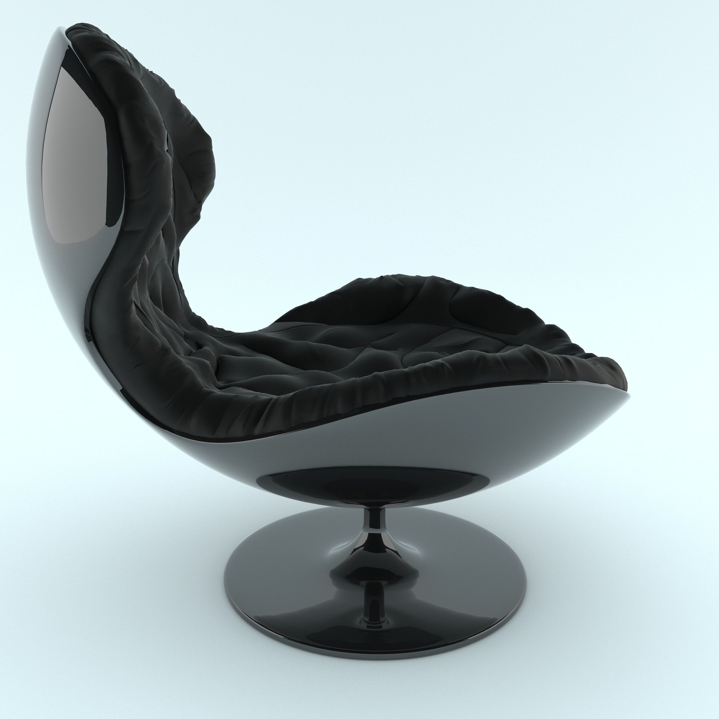 Armchair swivel chair - swivel chair Free 3D model_1