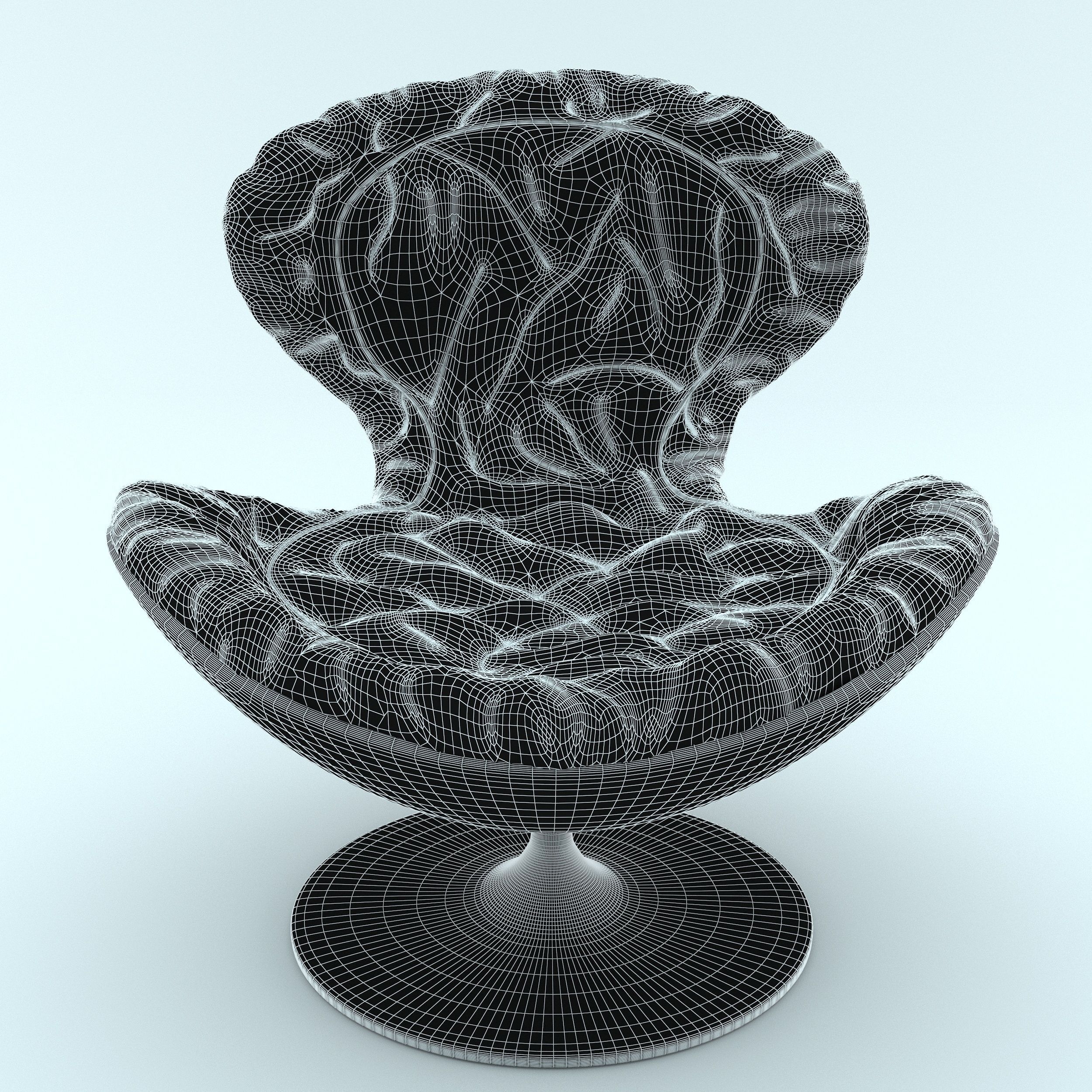 Armchair swivel chair - swivel chair Free 3D model_2