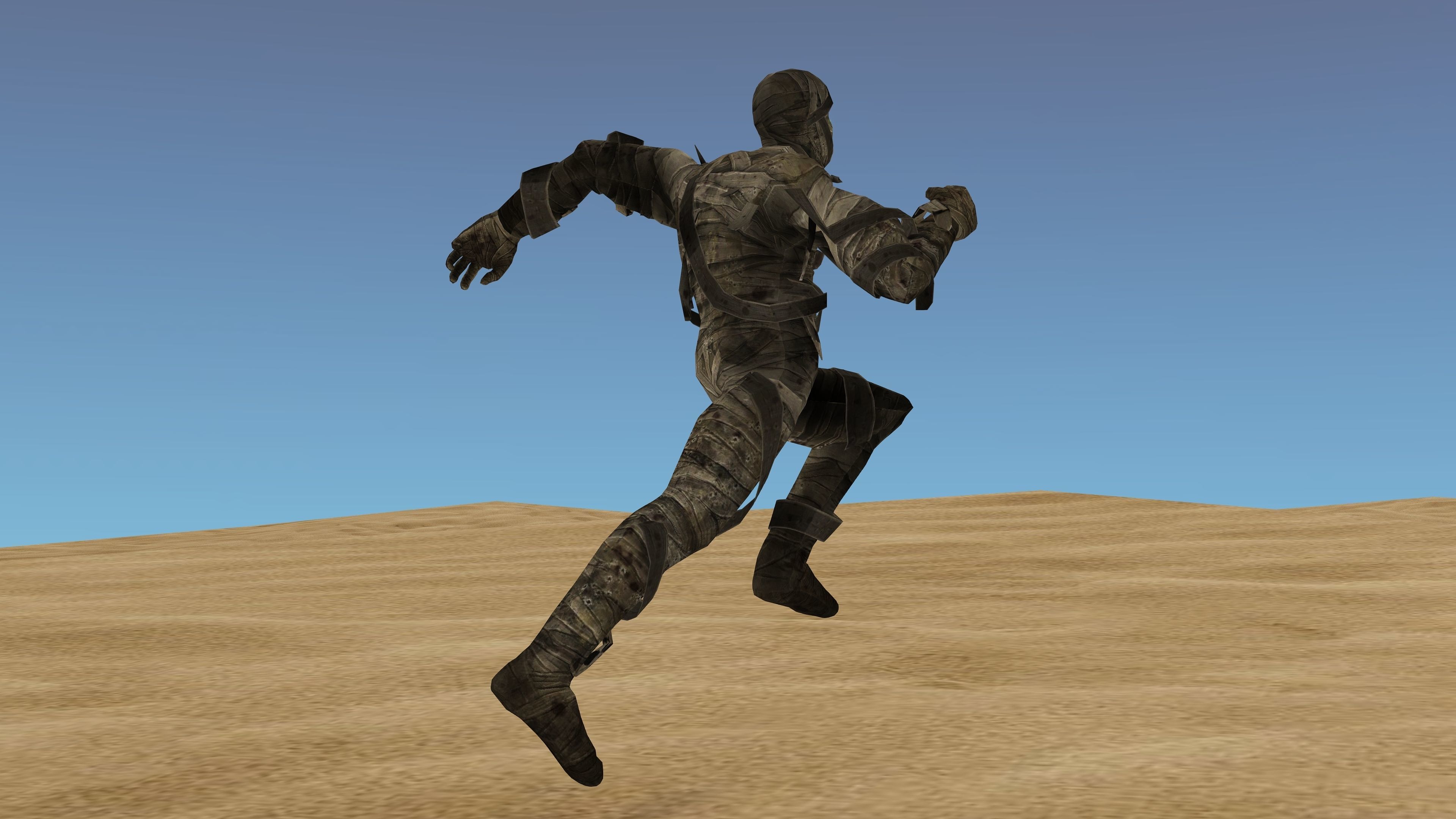 MUMMY with Animation Low-poly 3D model_5