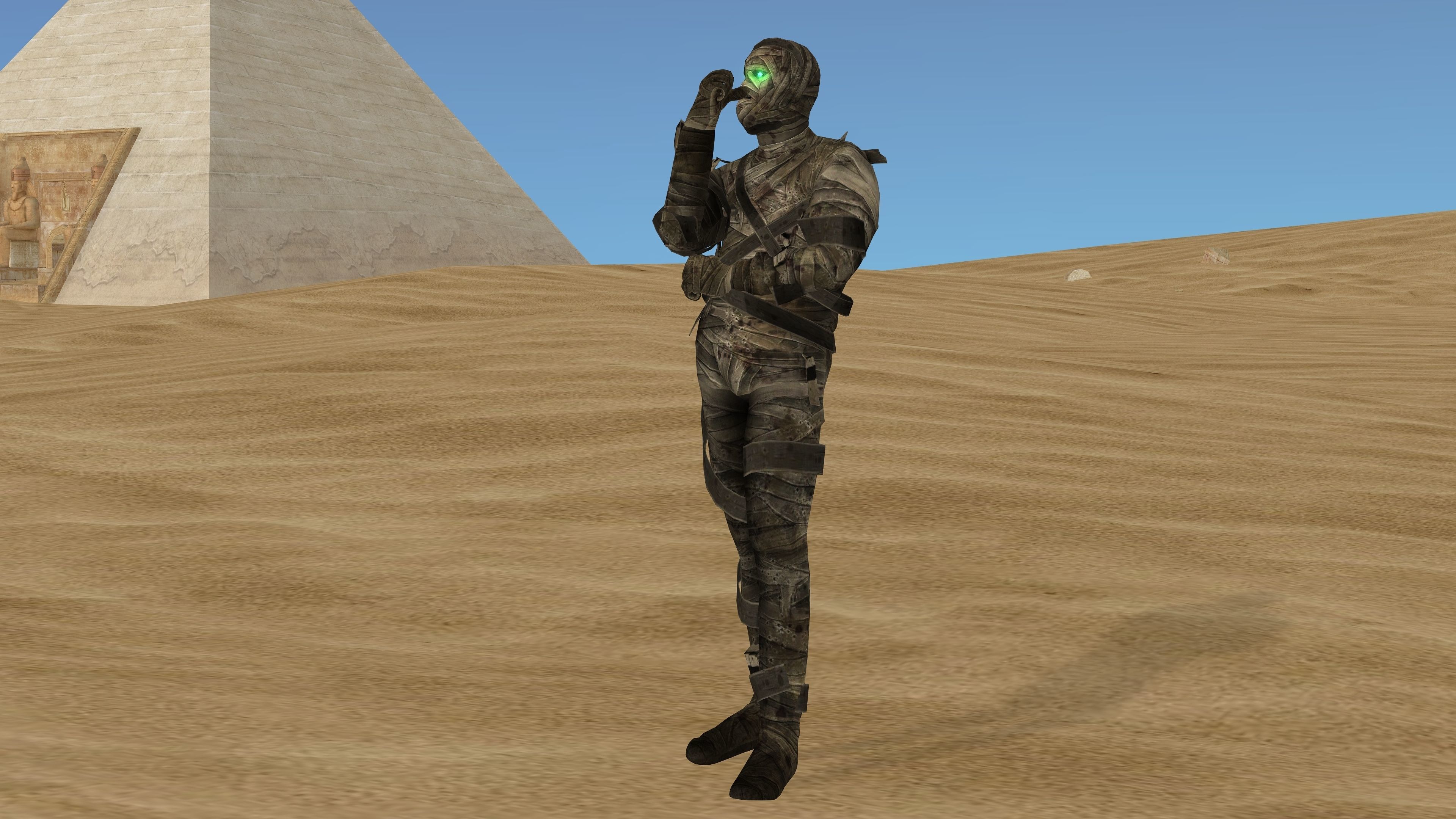 MUMMY with Animation Low-poly 3D model_8