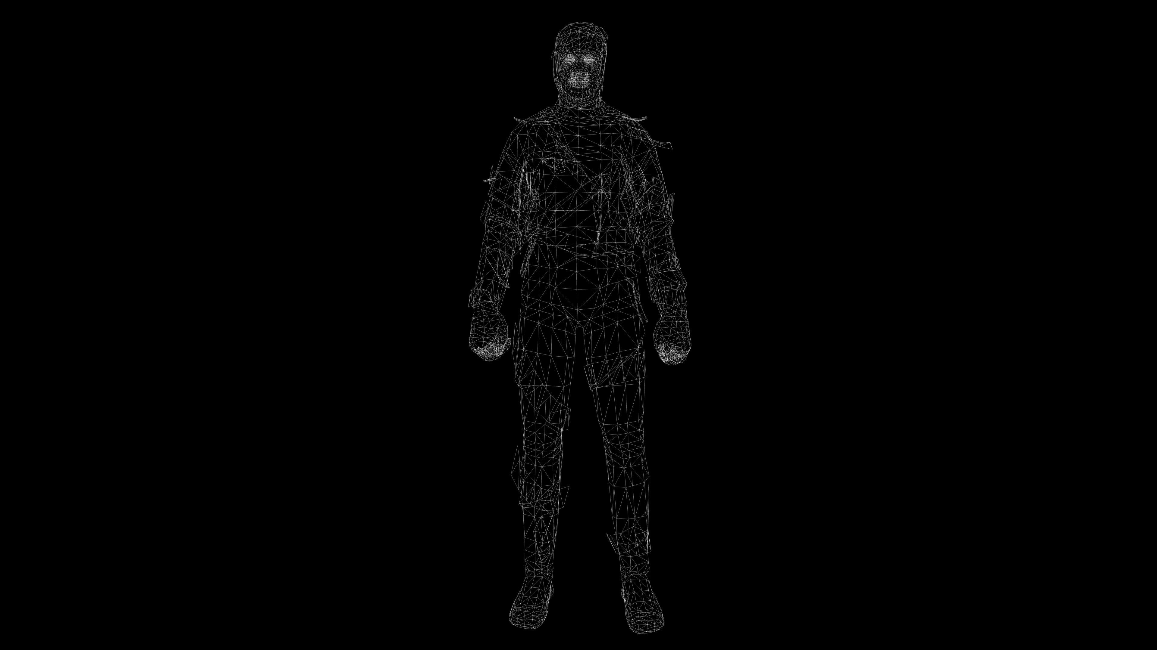 MUMMY with Animation Low-poly 3D model_20