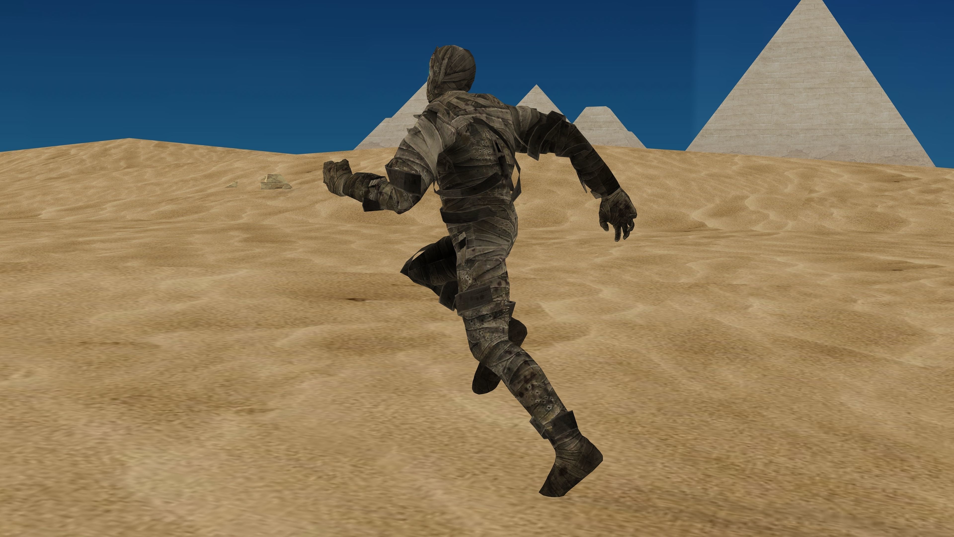 MUMMY with Animation Low-poly 3D model_12