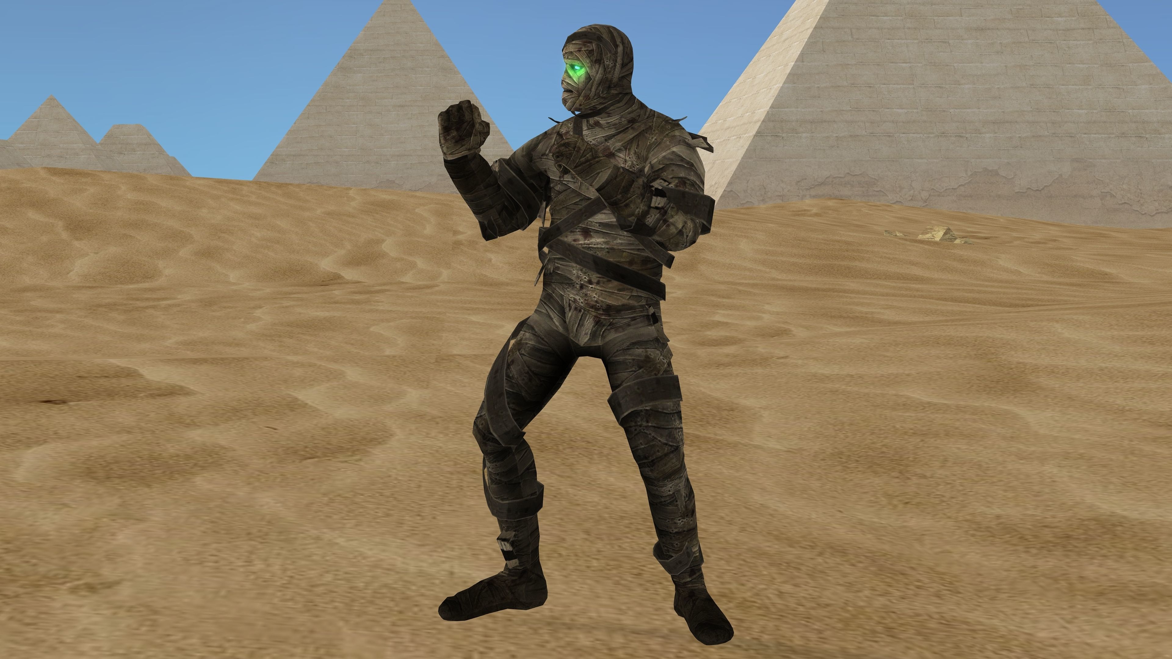 MUMMY with Animation Low-poly 3D model_10