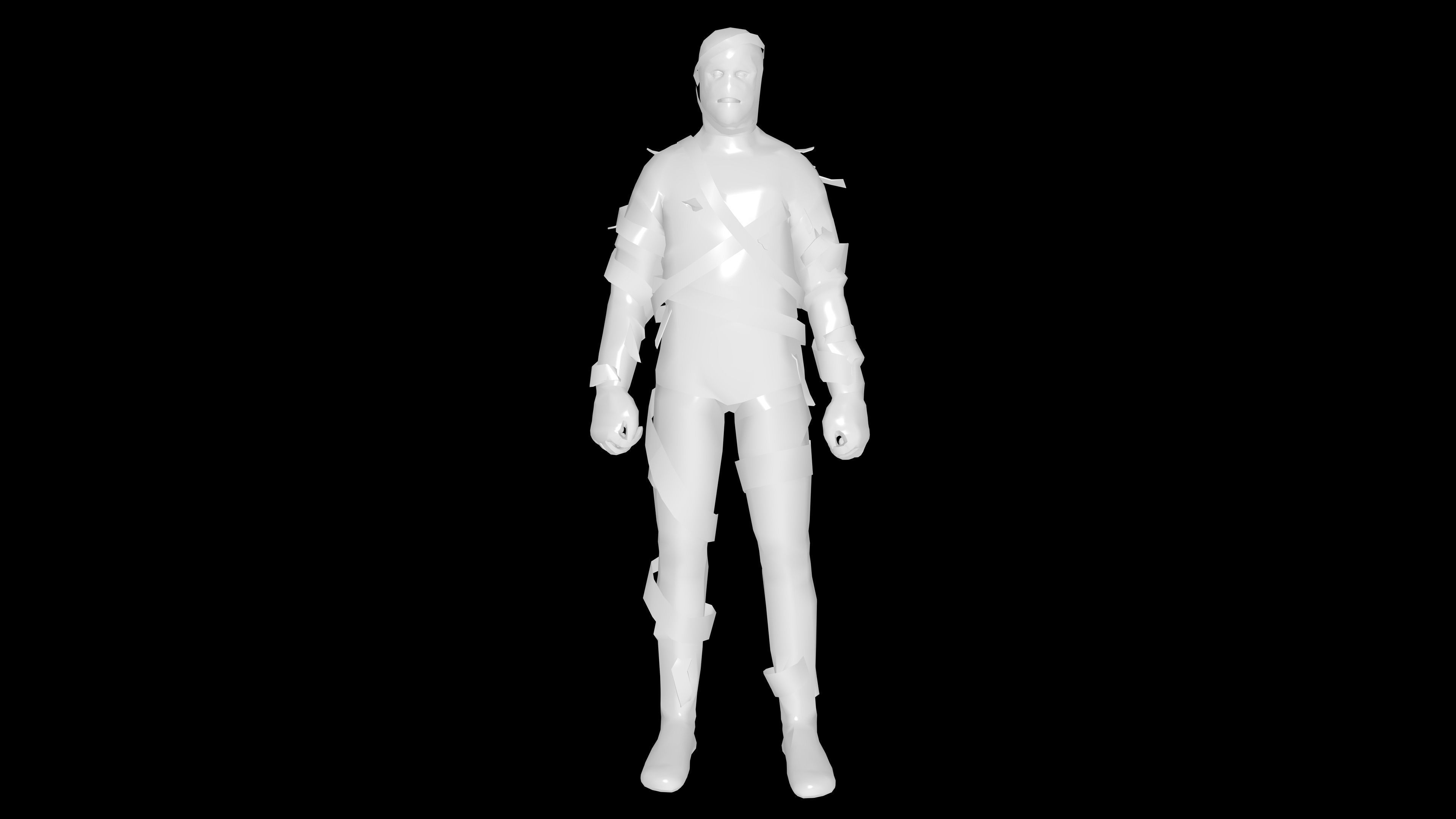 MUMMY with Animation Low-poly 3D model_18
