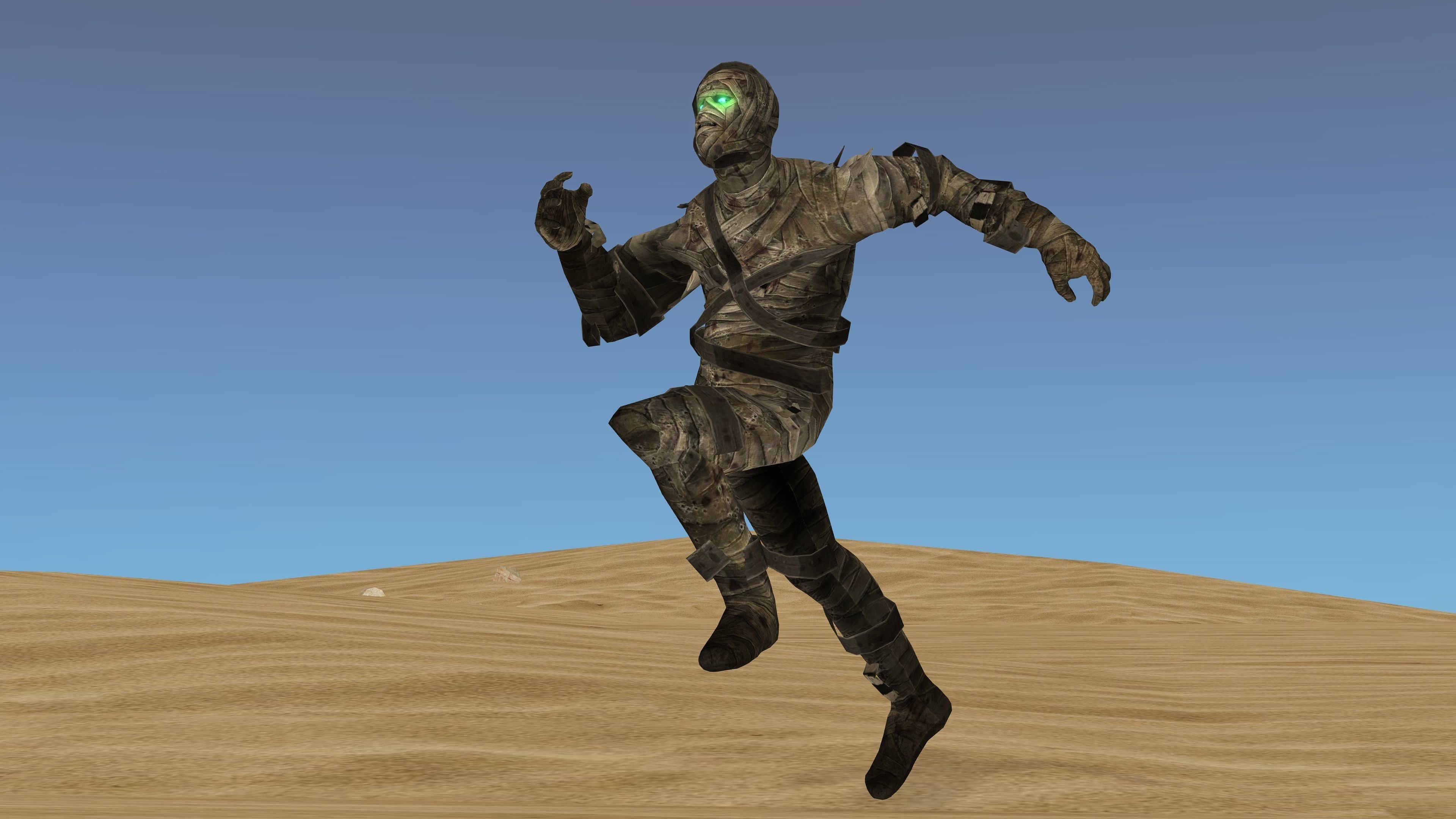 MUMMY with Animation Low-poly 3D model_7