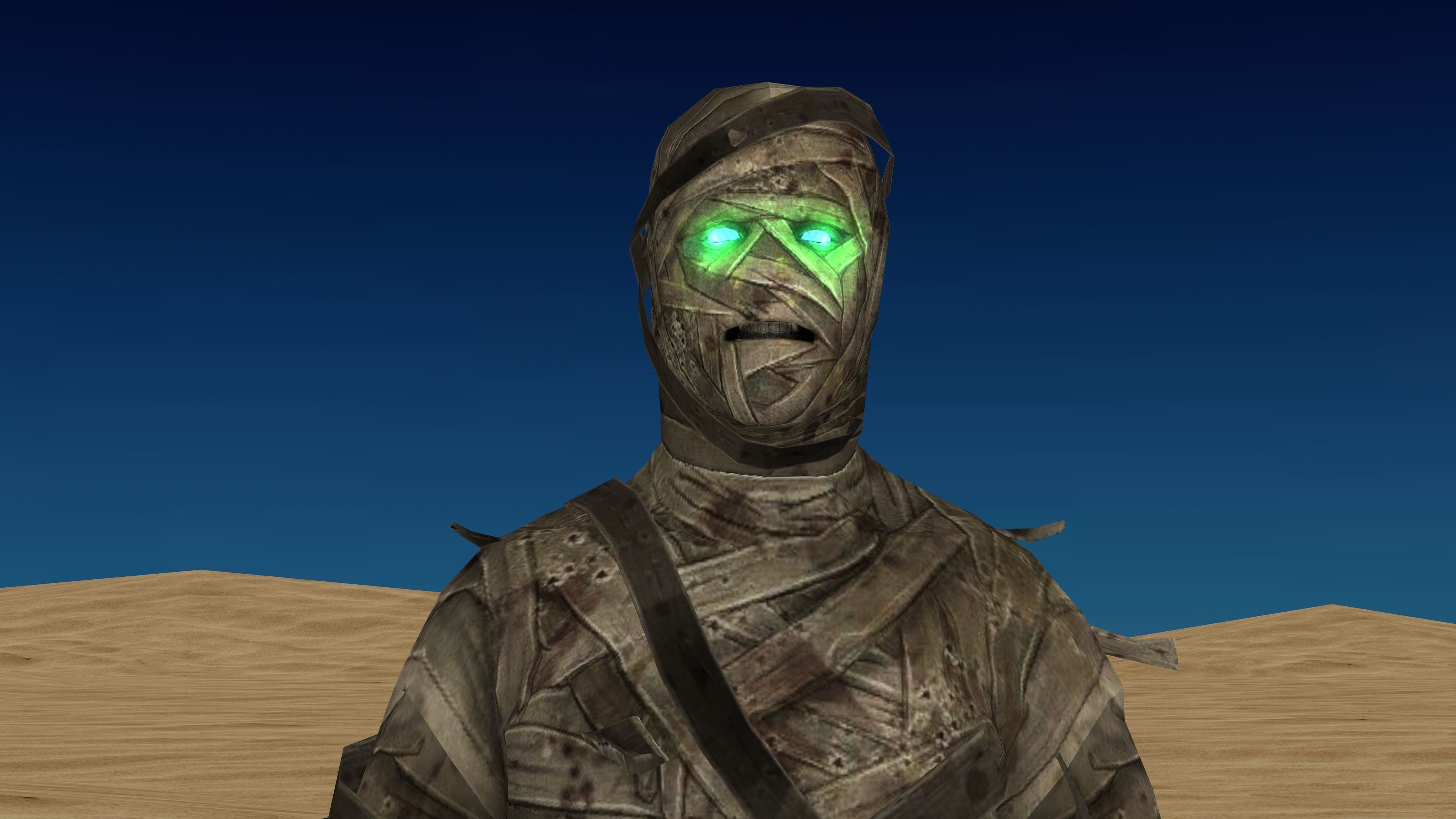 MUMMY with Animation Low-poly 3D model_2