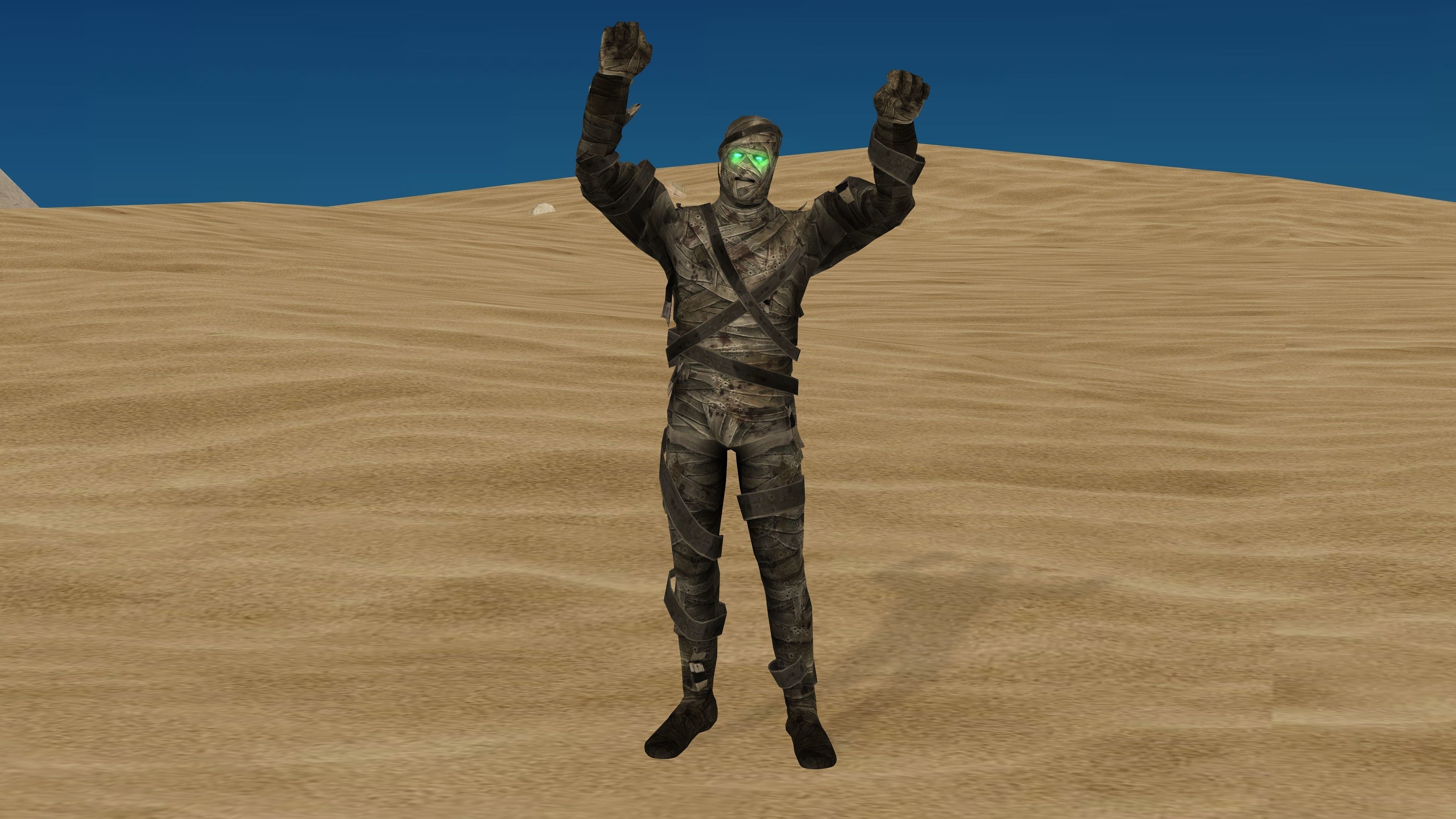 MUMMY with Animation Low-poly 3D model_3