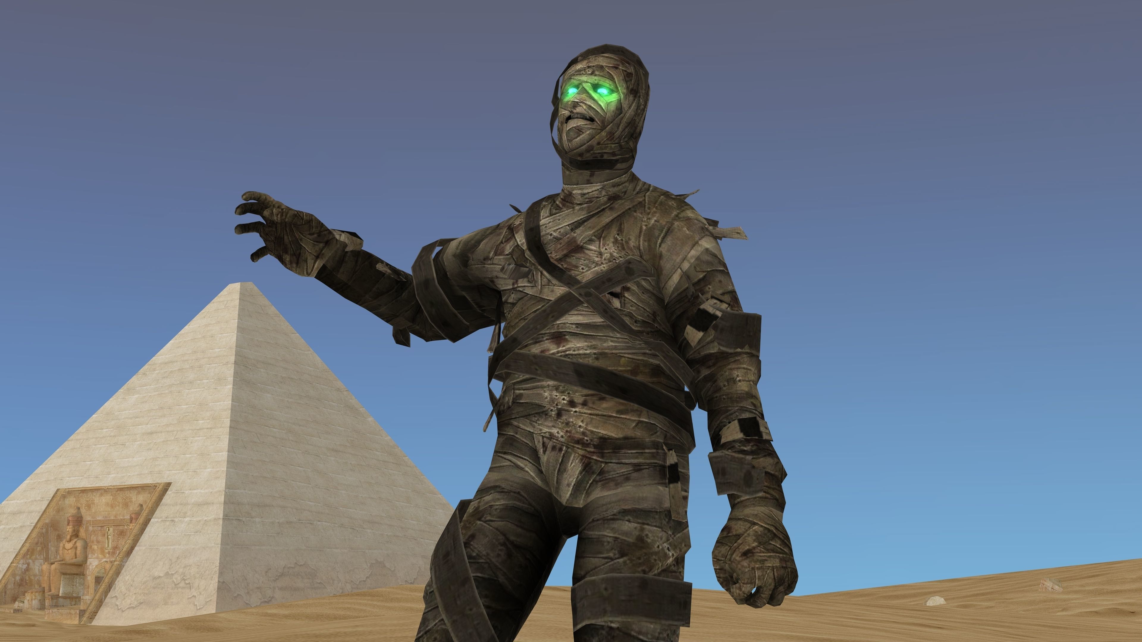 MUMMY with Animation Low-poly 3D model_14