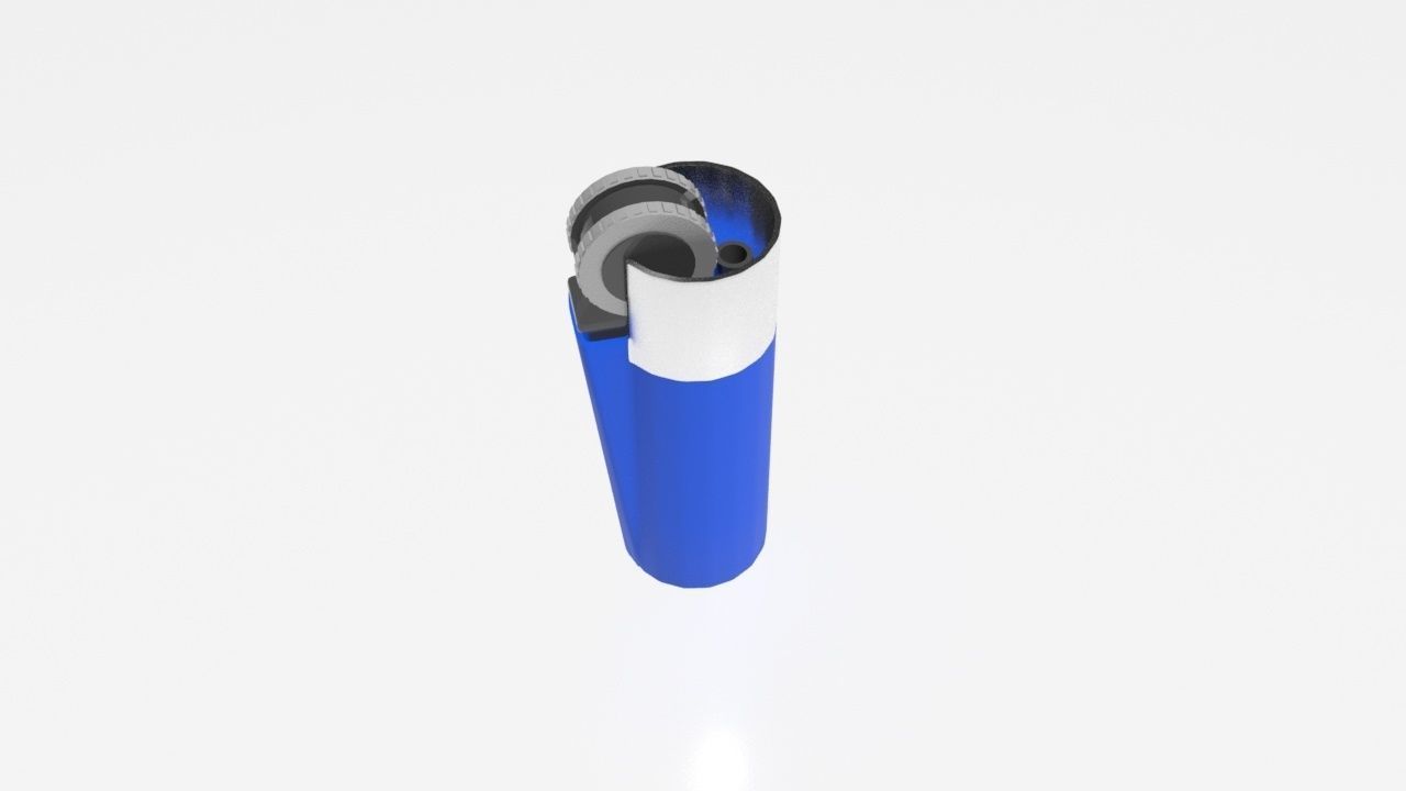 fire lighter 3D model_2