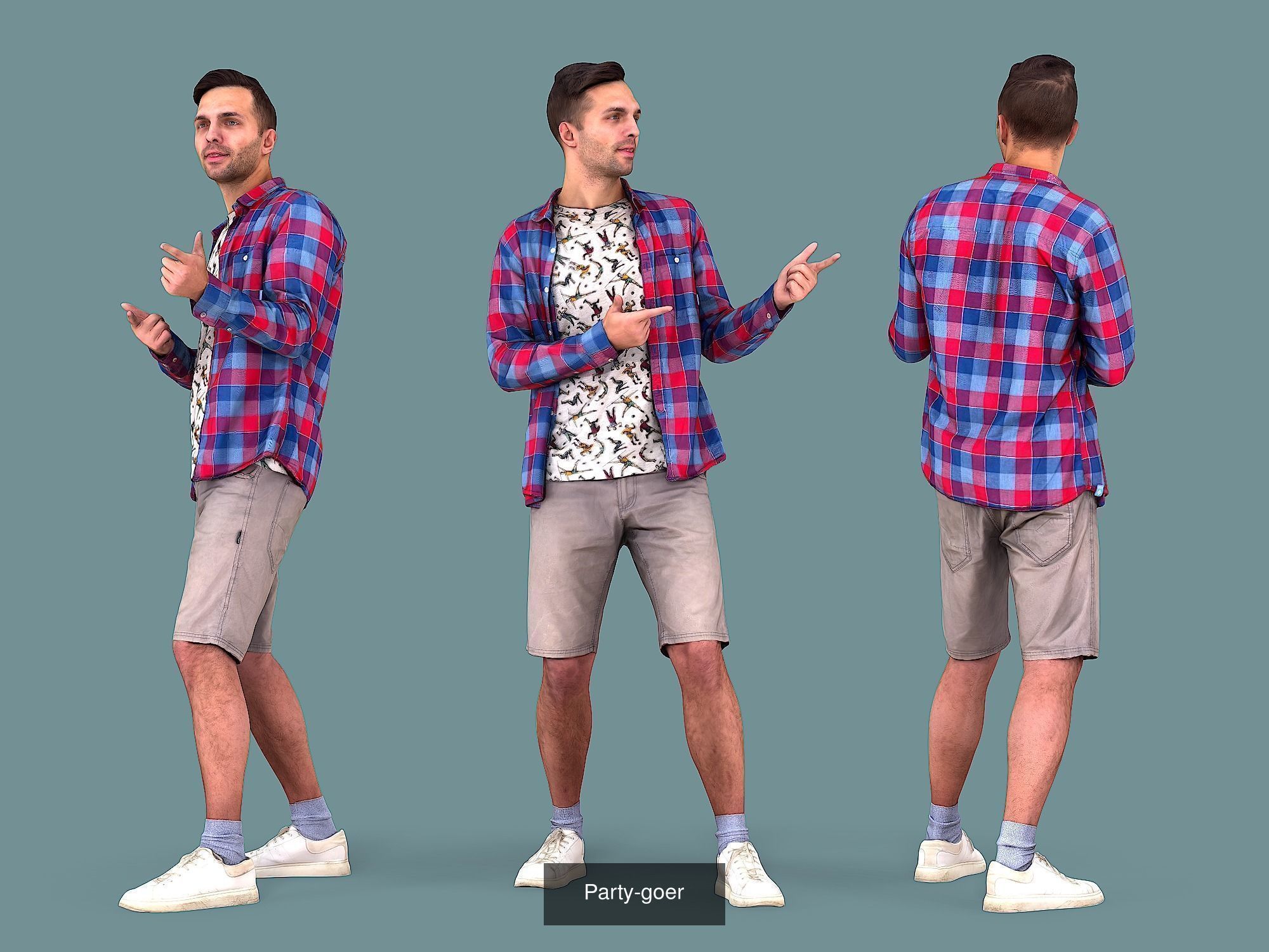 Photorealistic Characters Complete Pack 01 3D Model Collection_44