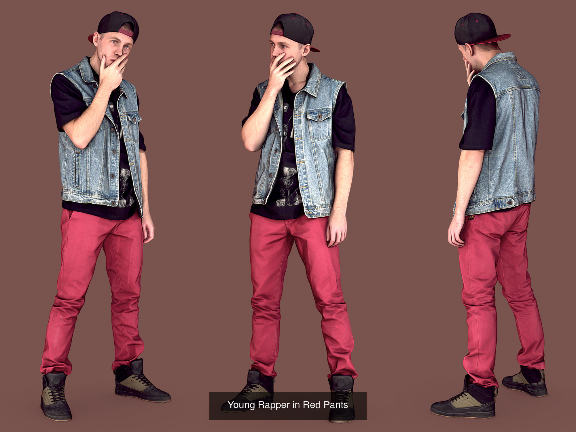 Photorealistic Characters Complete Pack 01 3D Model Collection_27