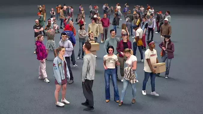 Photorealistic Characters Complete Pack 01 3D Model Collection