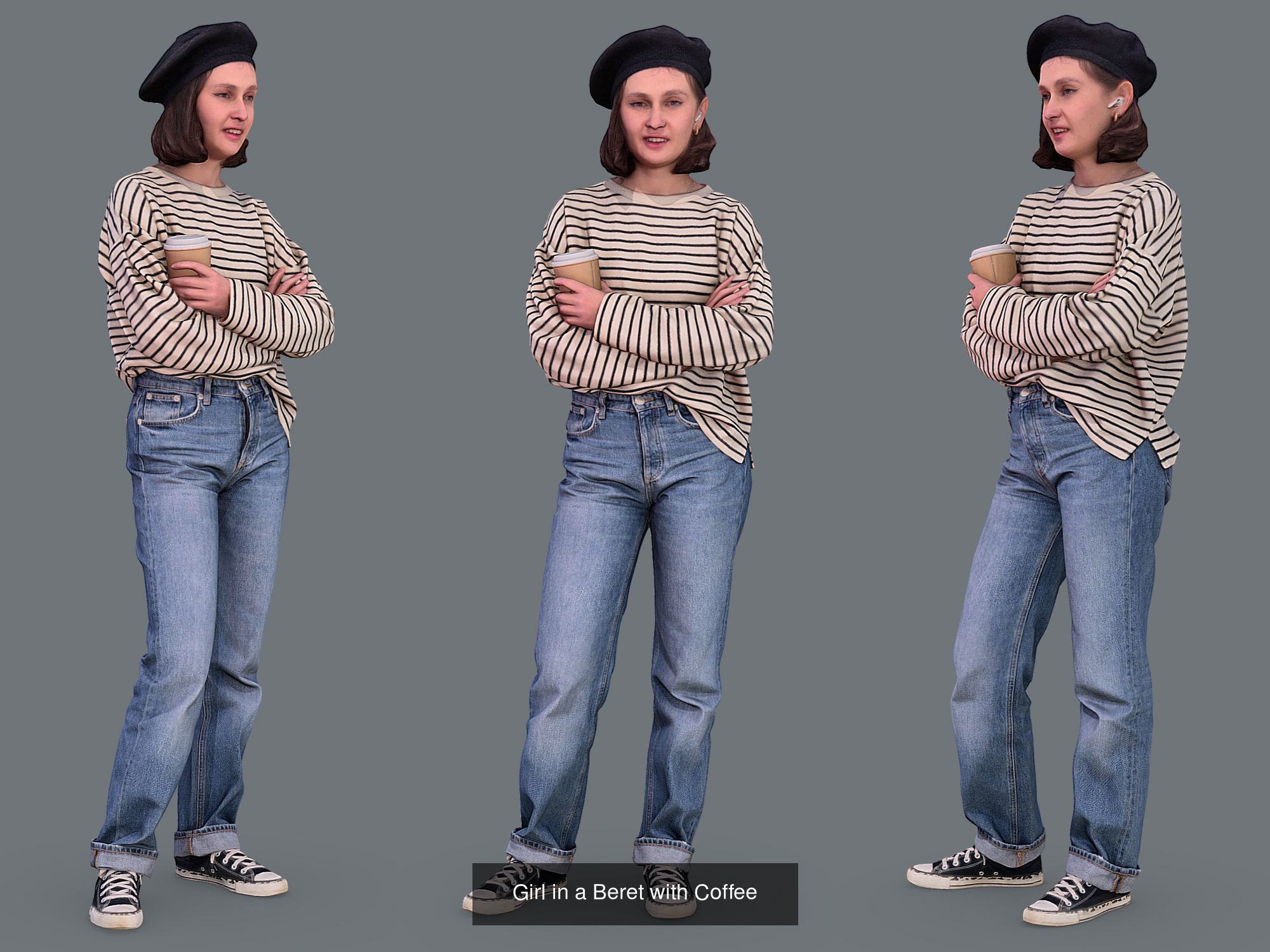 Photorealistic Characters Complete Pack 01 3D Model Collection_40