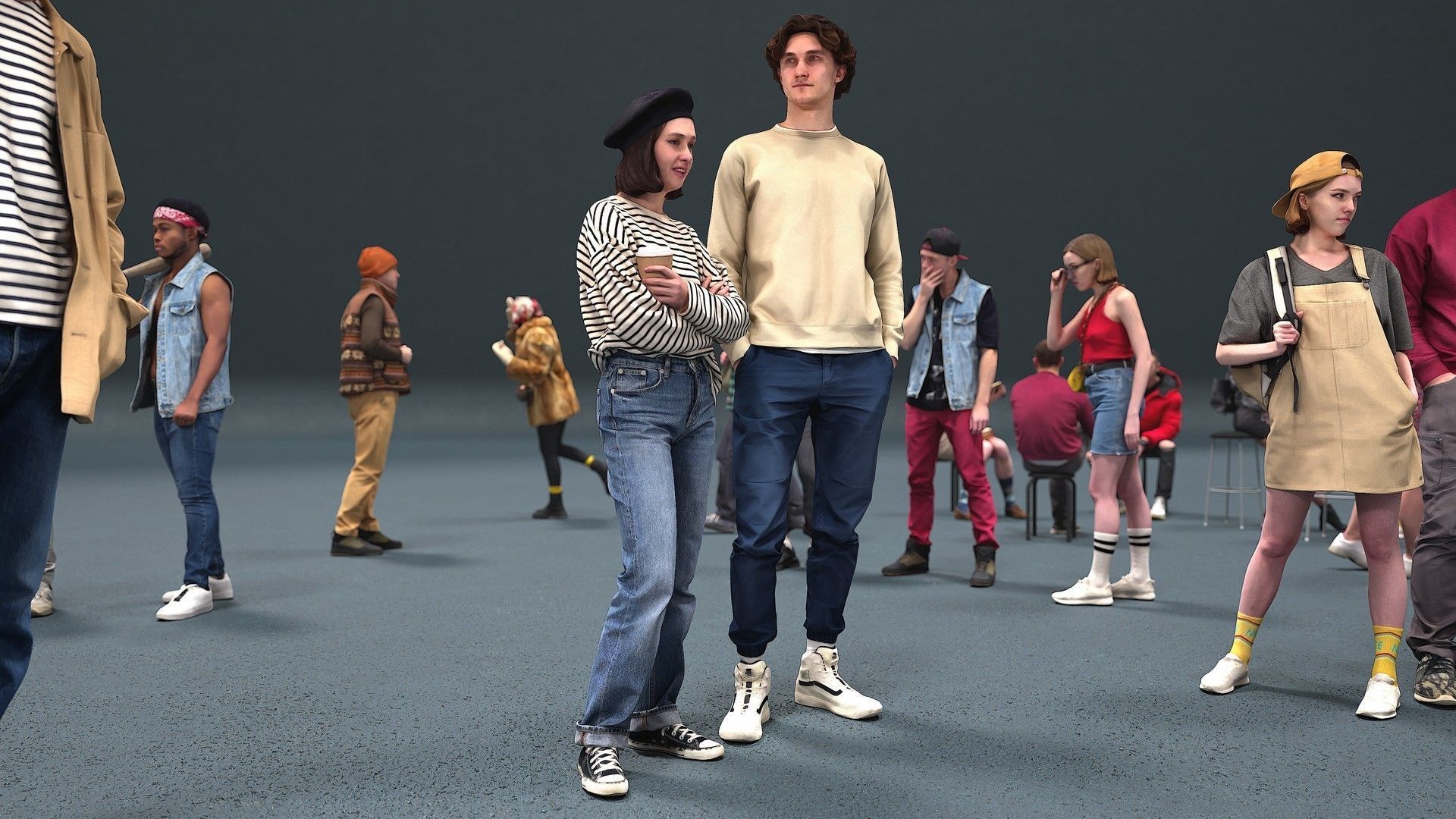 Photorealistic Characters Complete Pack 01 3D Model Collection_1