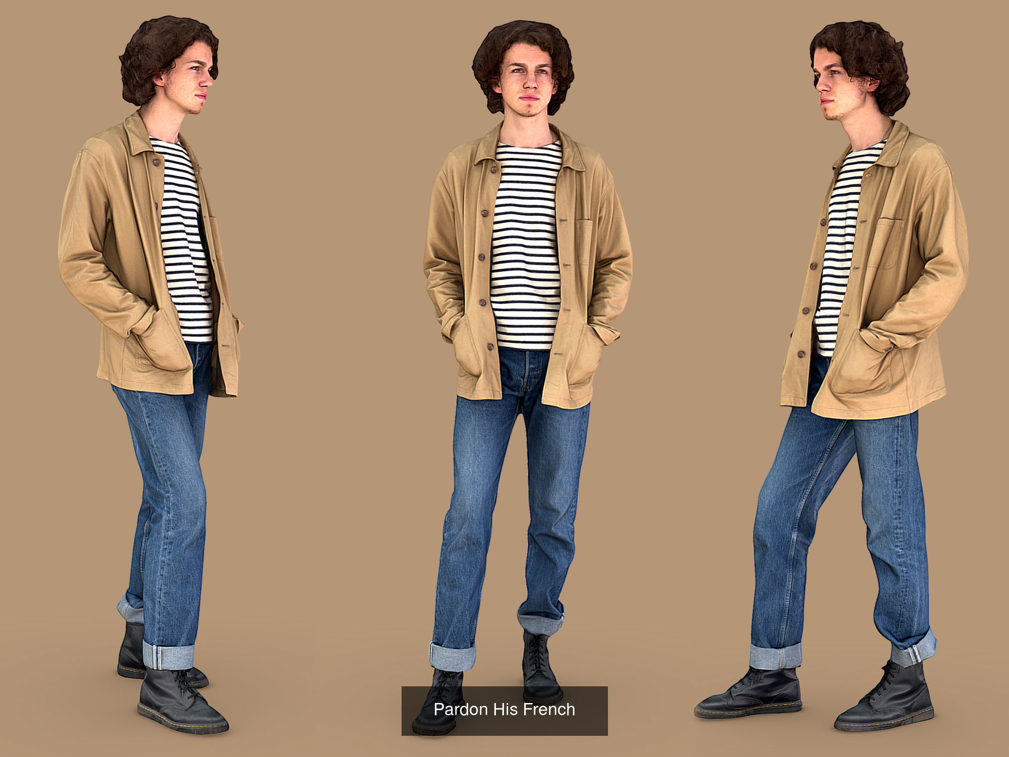 Photorealistic Characters Complete Pack 01 3D Model Collection_18