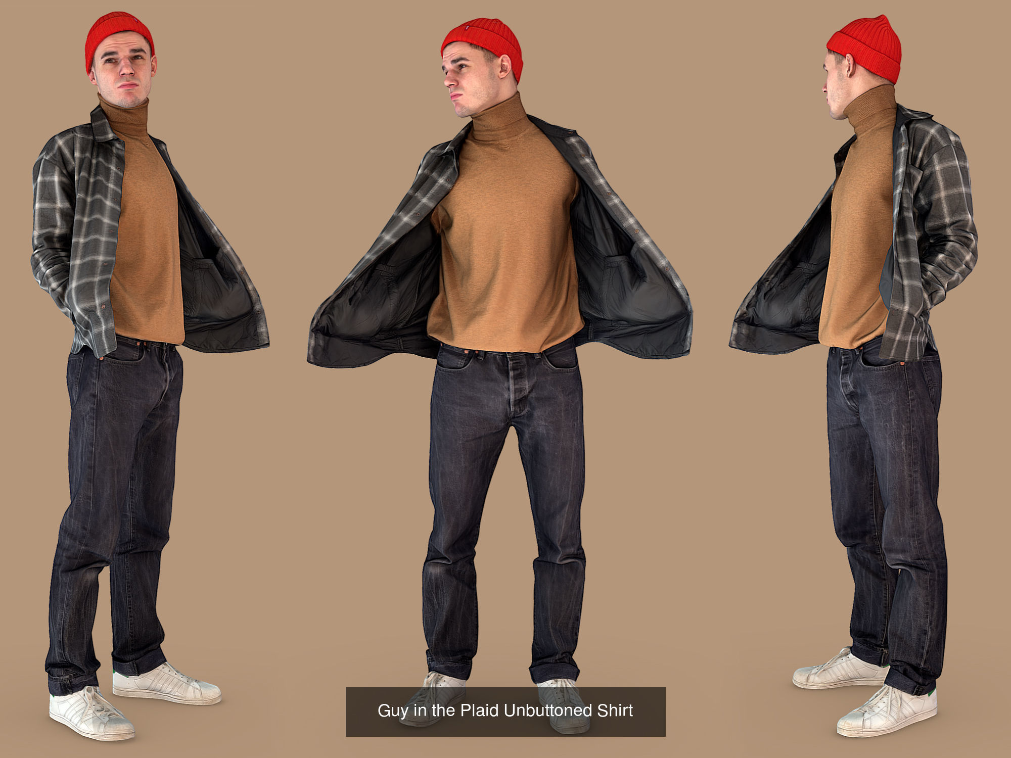 Photorealistic Characters Complete Pack 01 3D Model Collection_22