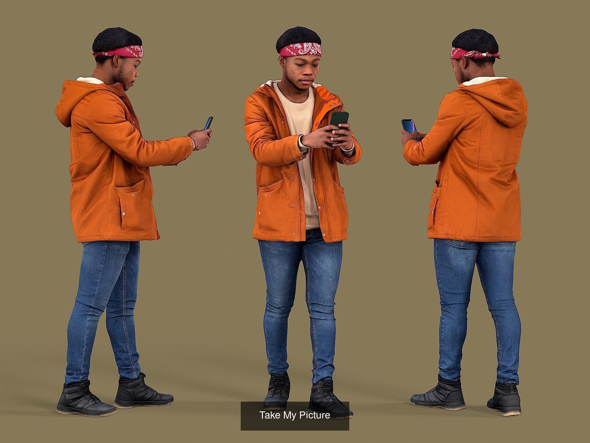 Photorealistic Characters Complete Pack 01 3D Model Collection_48