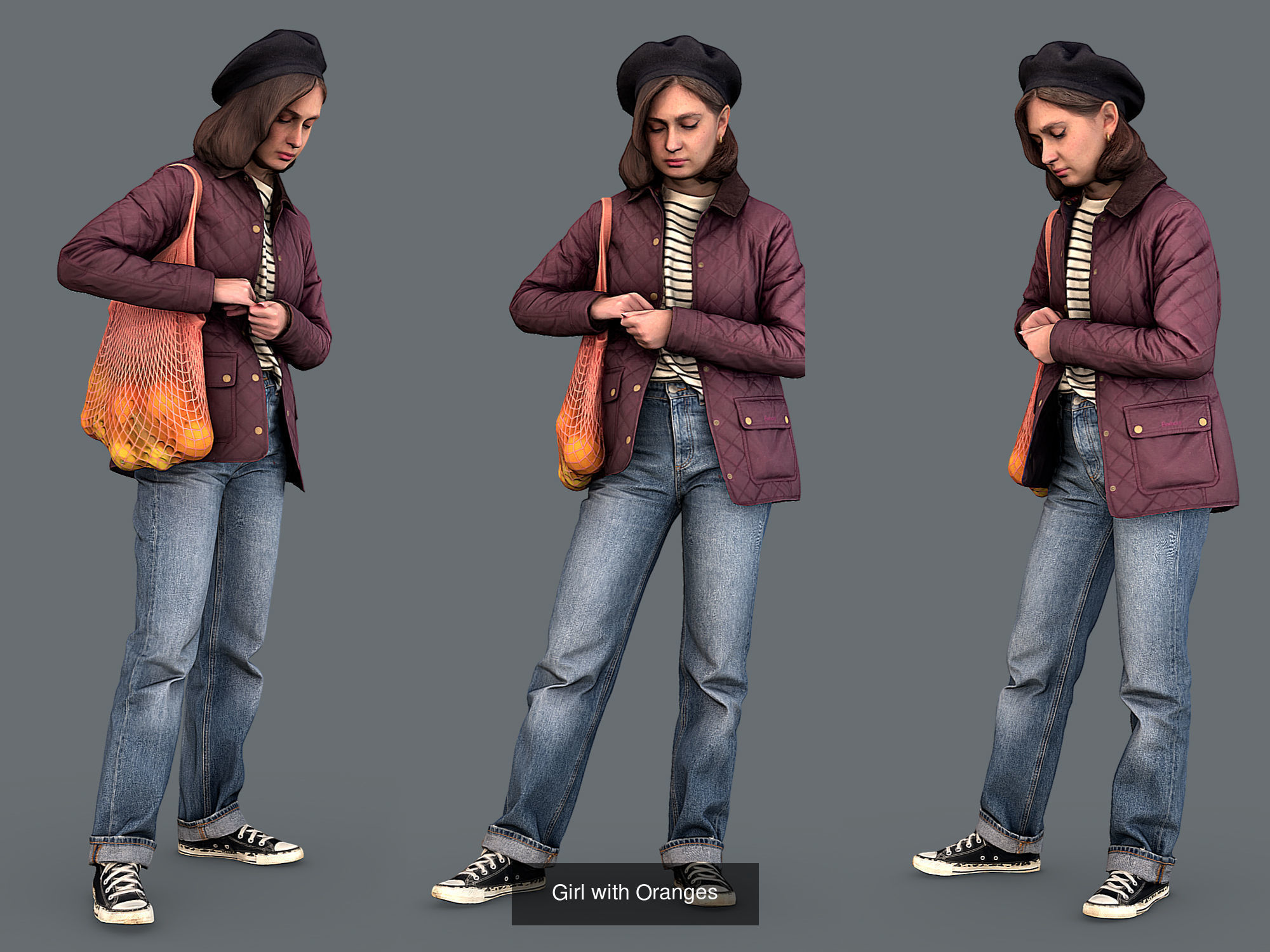 Photorealistic Characters Complete Pack 01 3D Model Collection_38