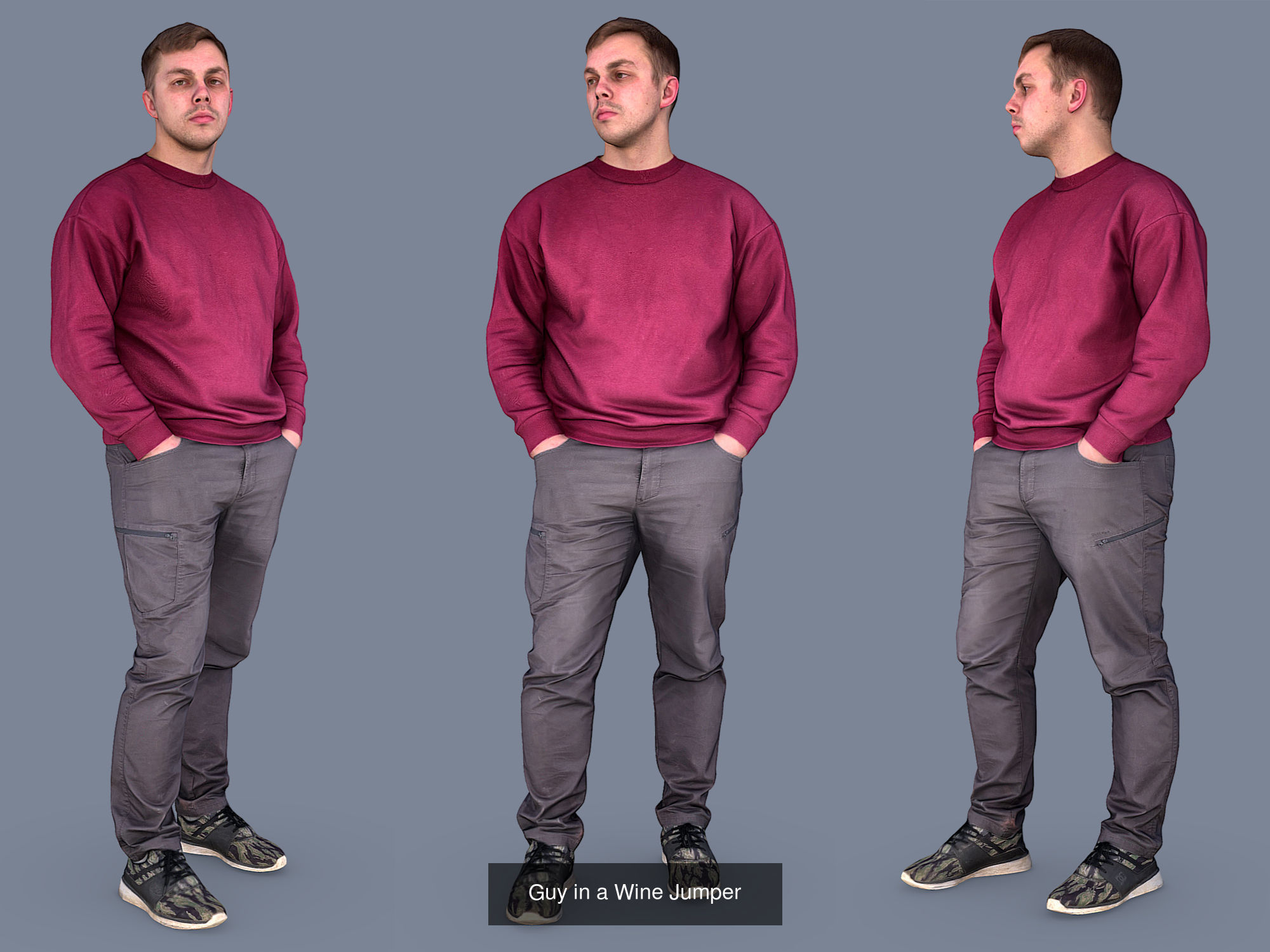 Photorealistic Characters Complete Pack 01 3D Model Collection_15